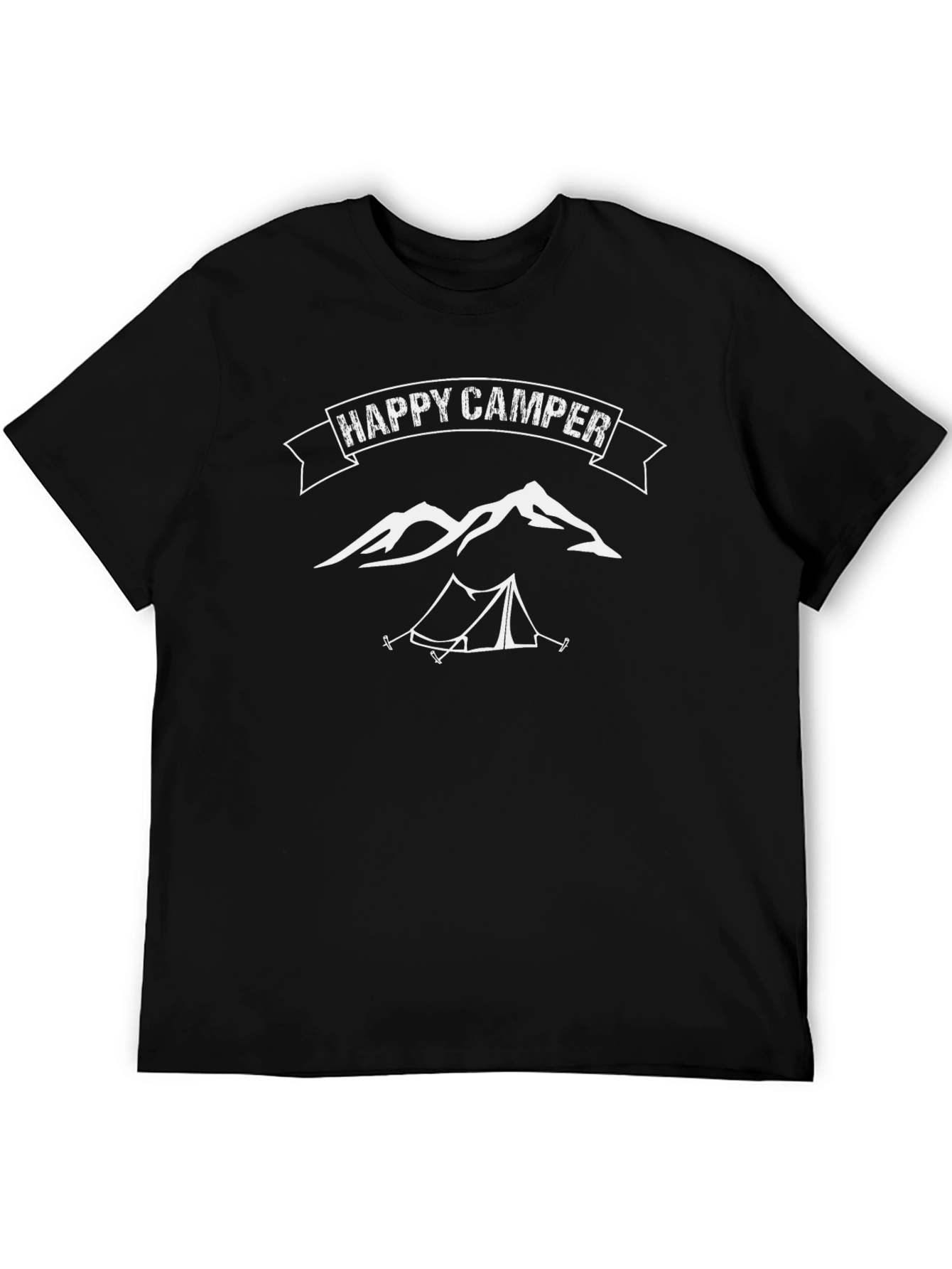 Happy Camper Black T-Shirt
