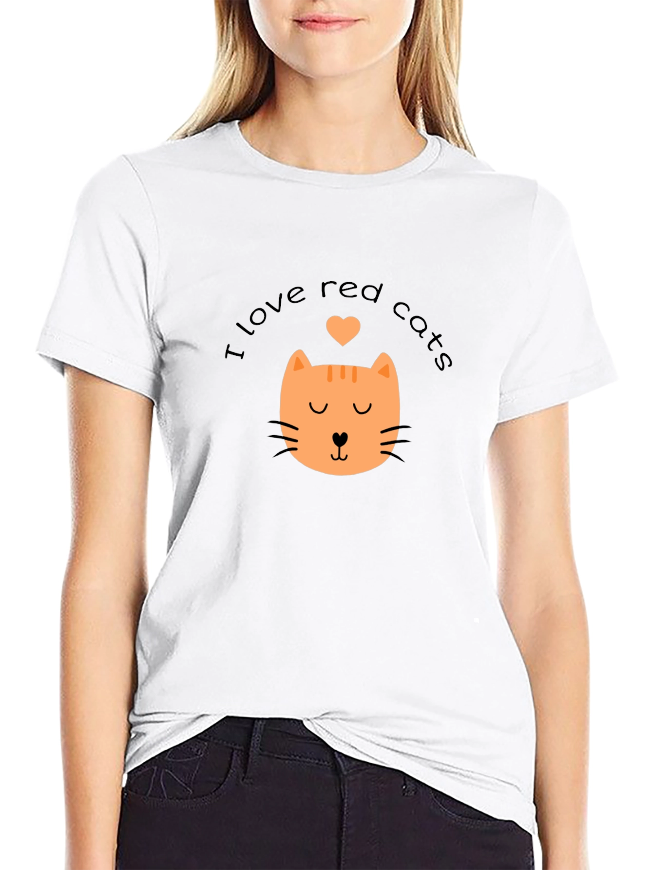I Love Red Cats T-Shirt