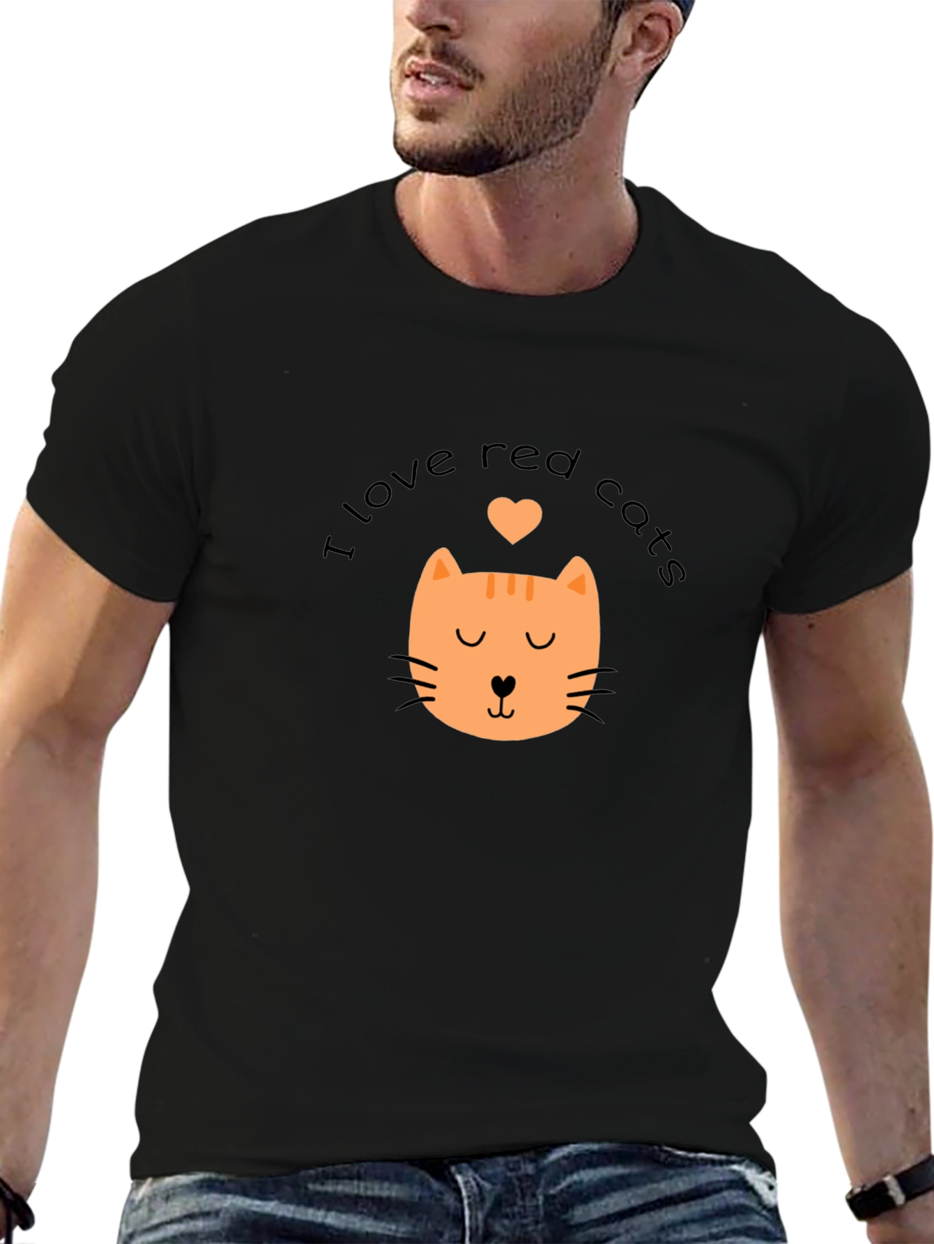 I Love Red Cats T-Shirt