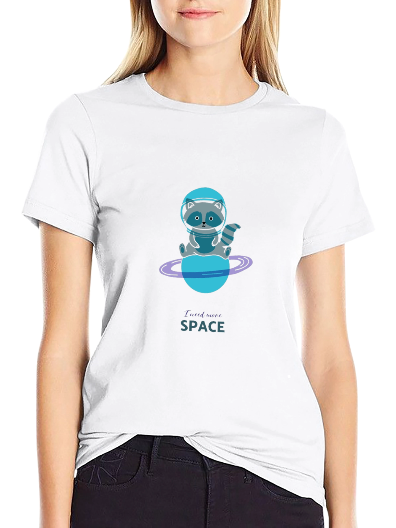 Cosmic Raccoon T-Shirt - I Need More Space