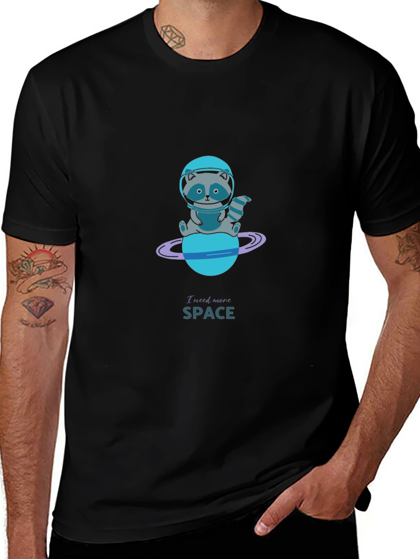 Cosmic Raccoon T-Shirt - I Need More Space