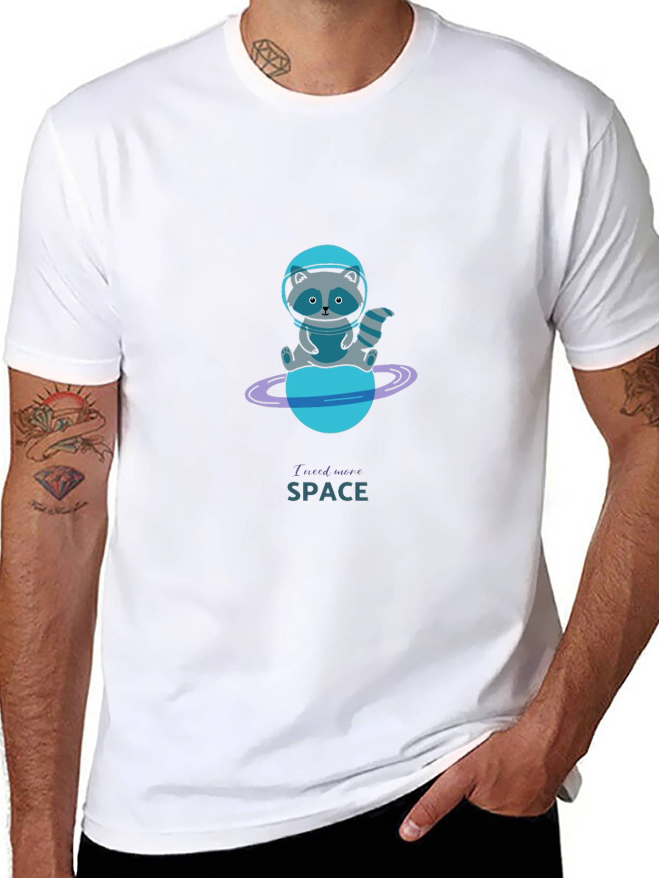 Cosmic Raccoon T-Shirt - I Need More Space