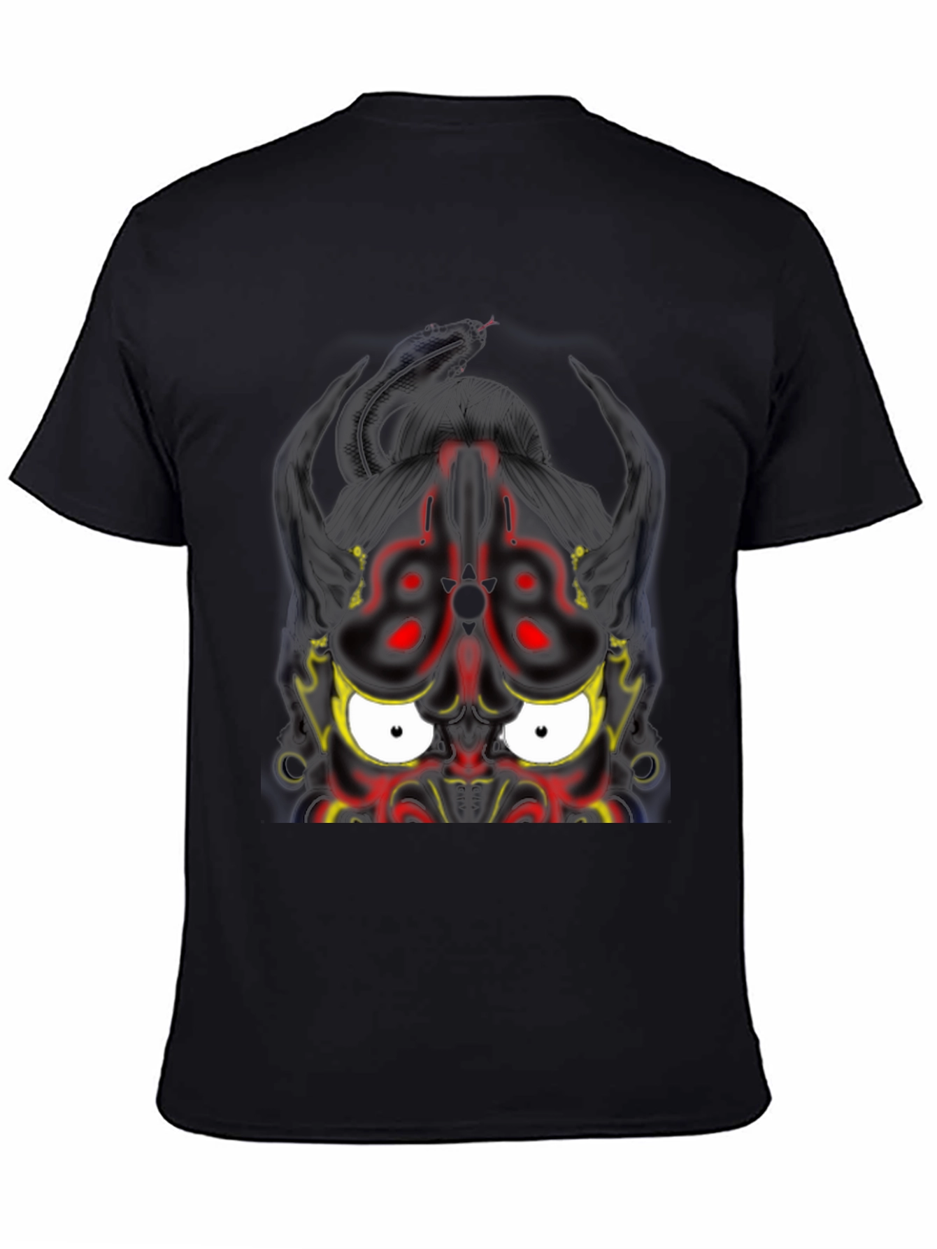 Dark Oni Mask Graphic T-Shirt