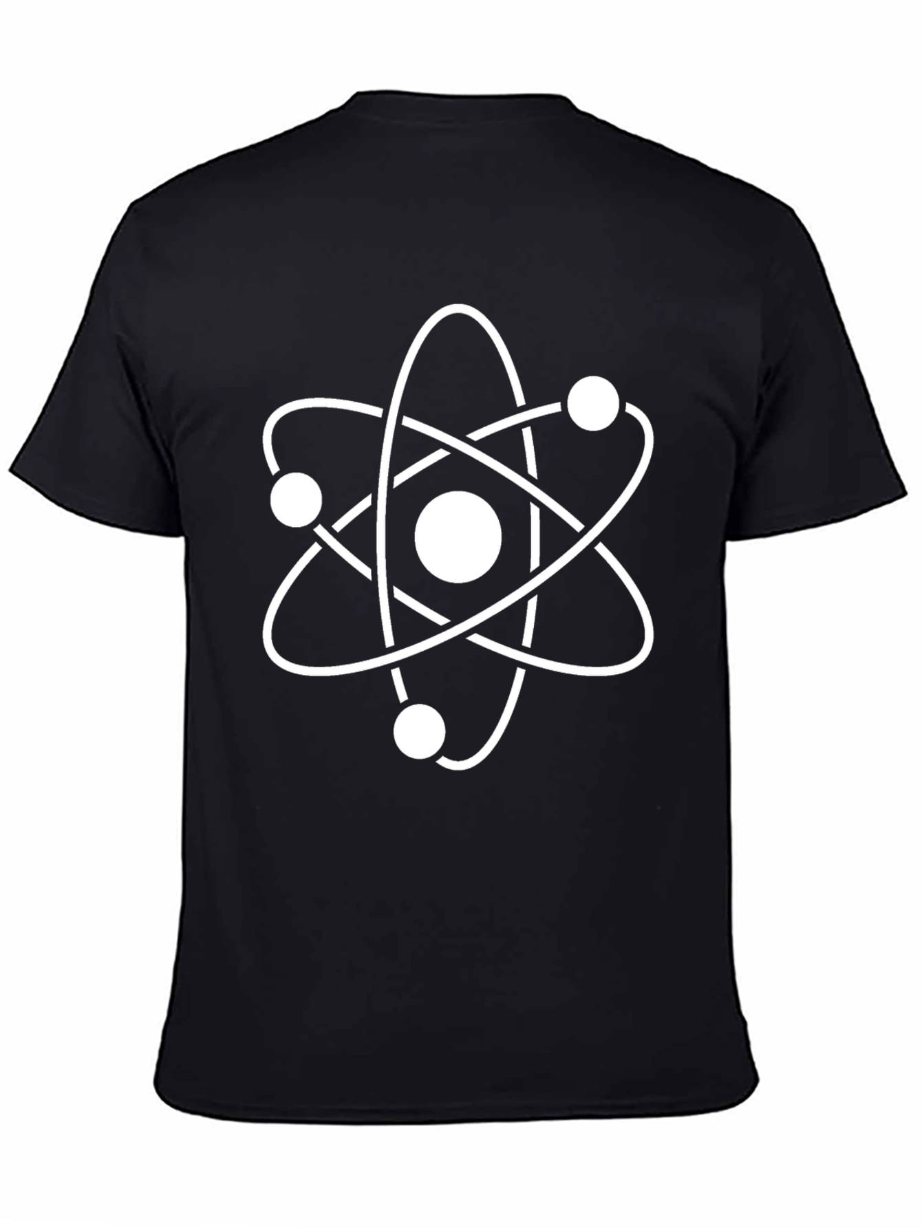 Science Atom Black T-Shirt