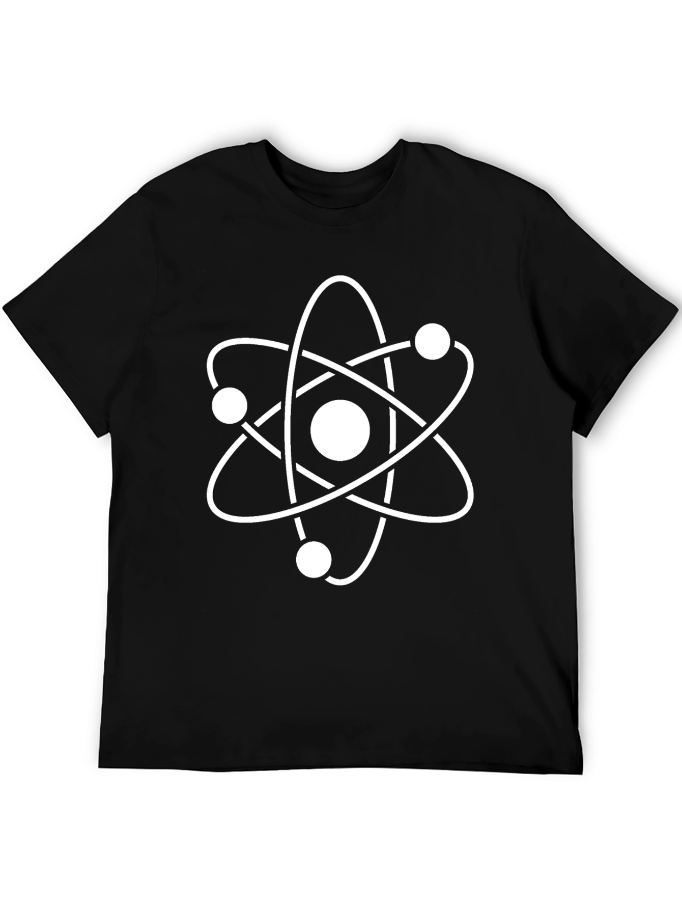 Science Atom Black T-Shirt
