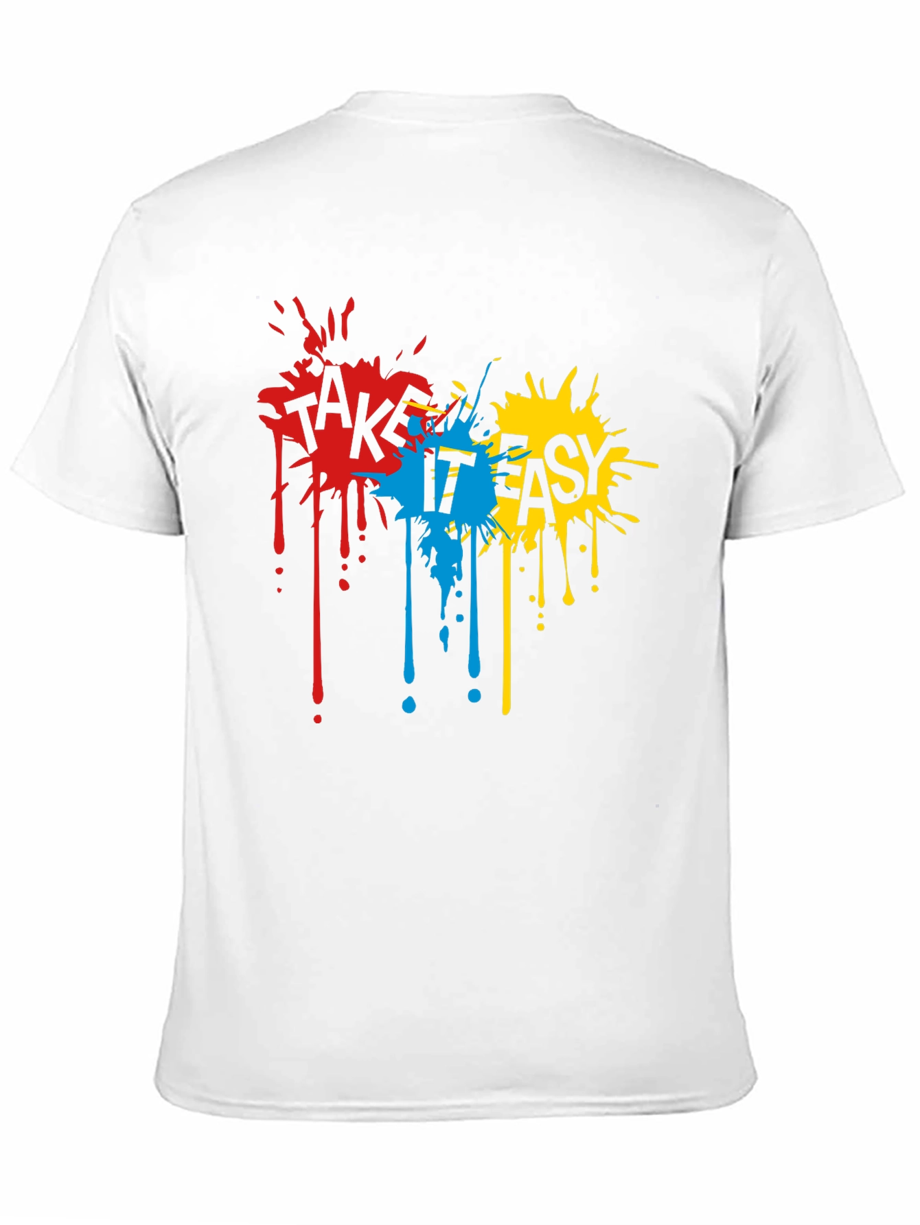 Take It Easy Graphic Tee - Casual Black T-Shirt