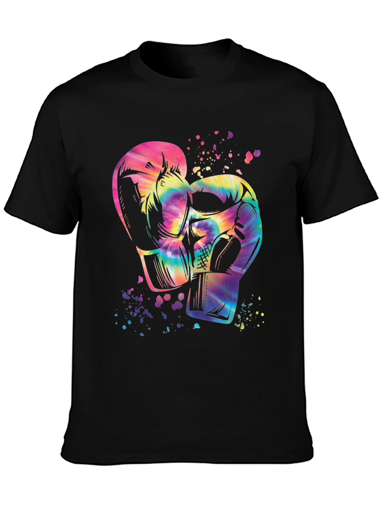Tie-Dye Boxing Gloves Graphic Tee