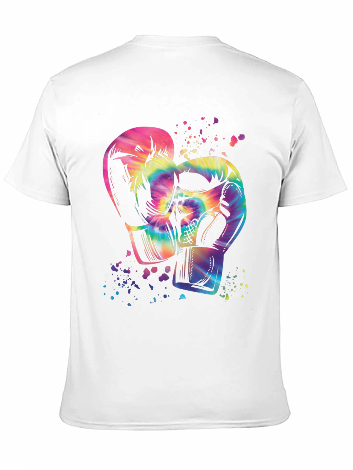 Tie-Dye Boxing Gloves Graphic Tee