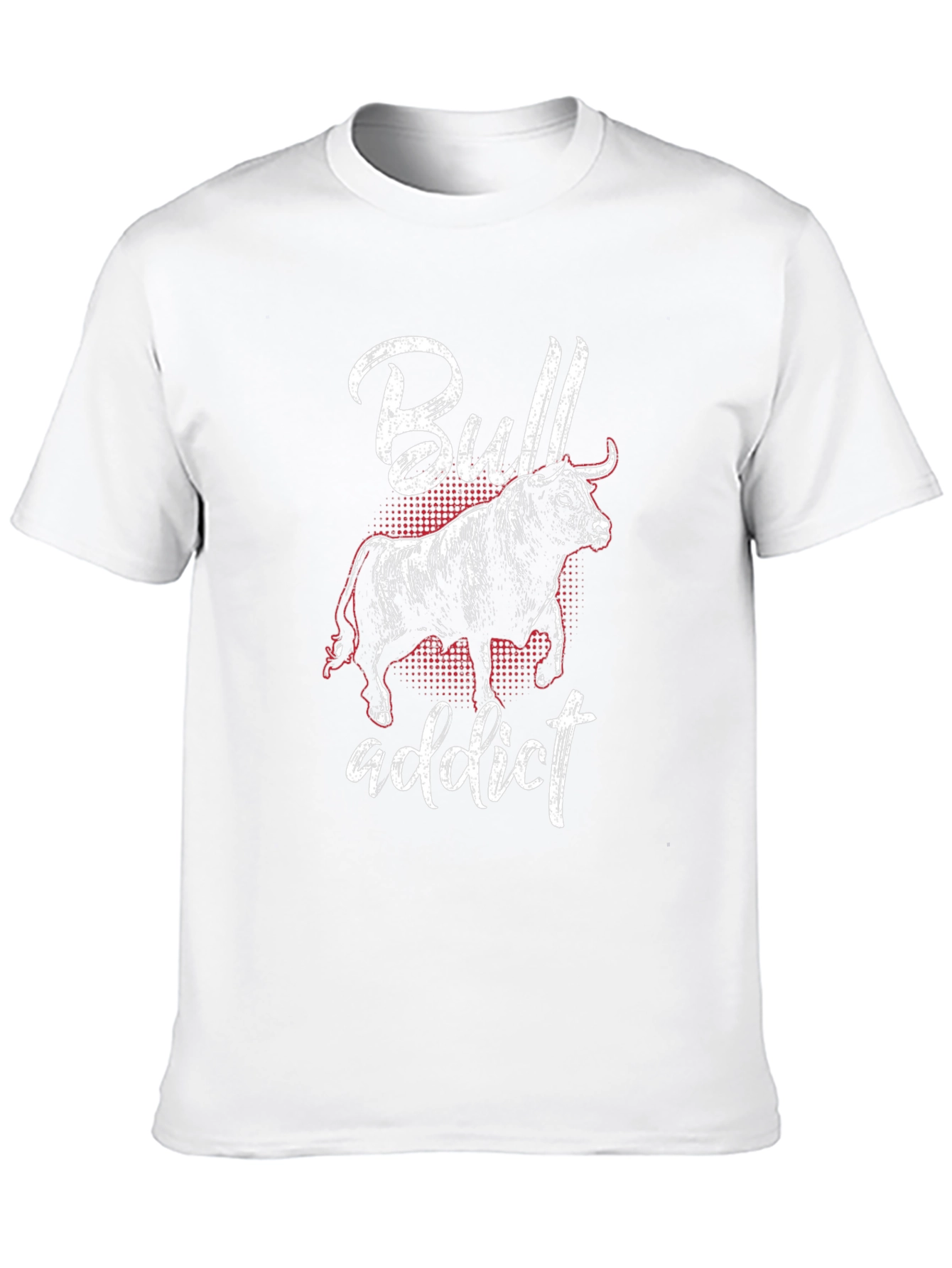 Bull Addict Graphic Tee - Black Cotton T-Shirt