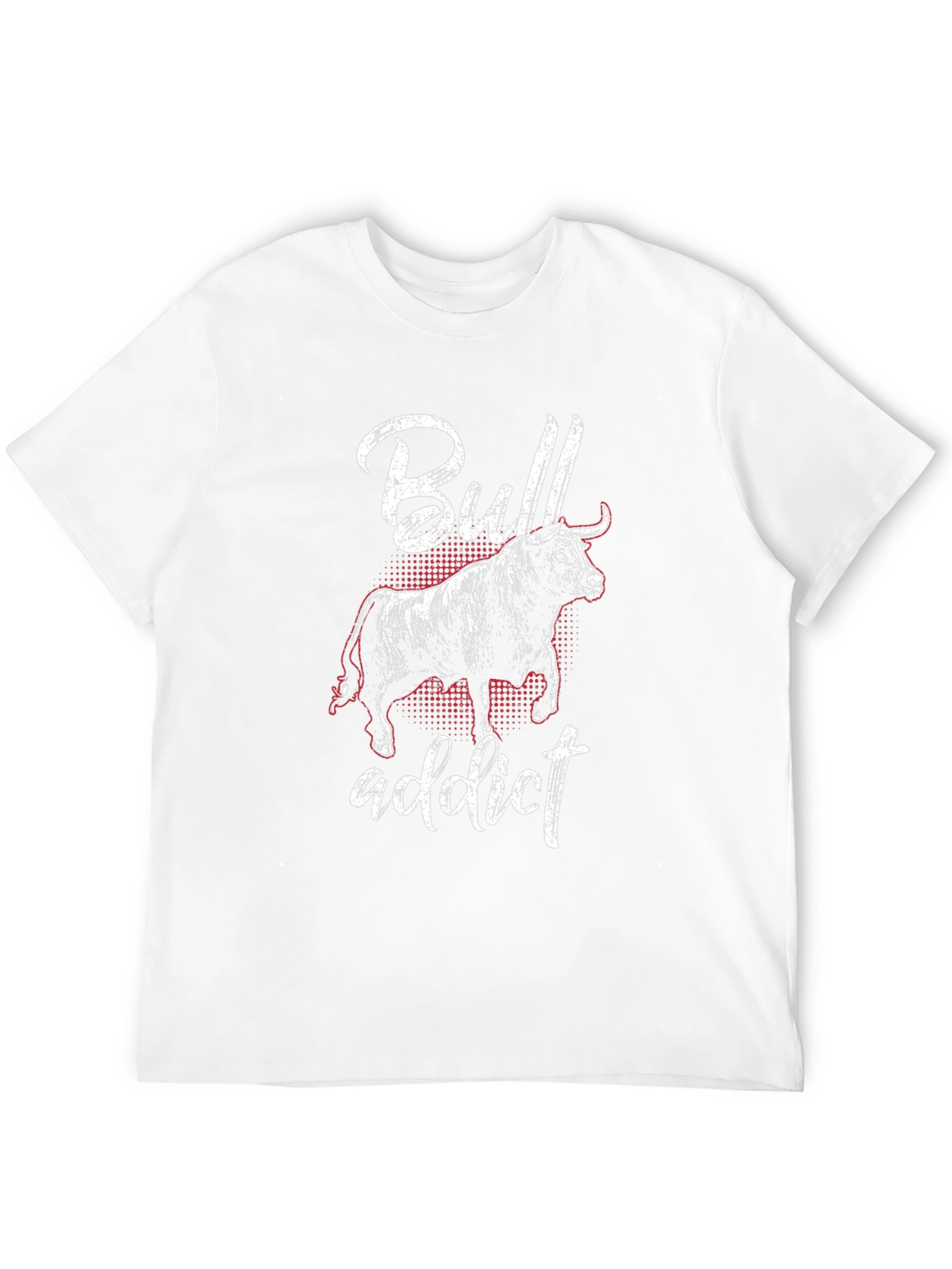 Bull Addict Graphic Tee - Black Cotton T-Shirt
