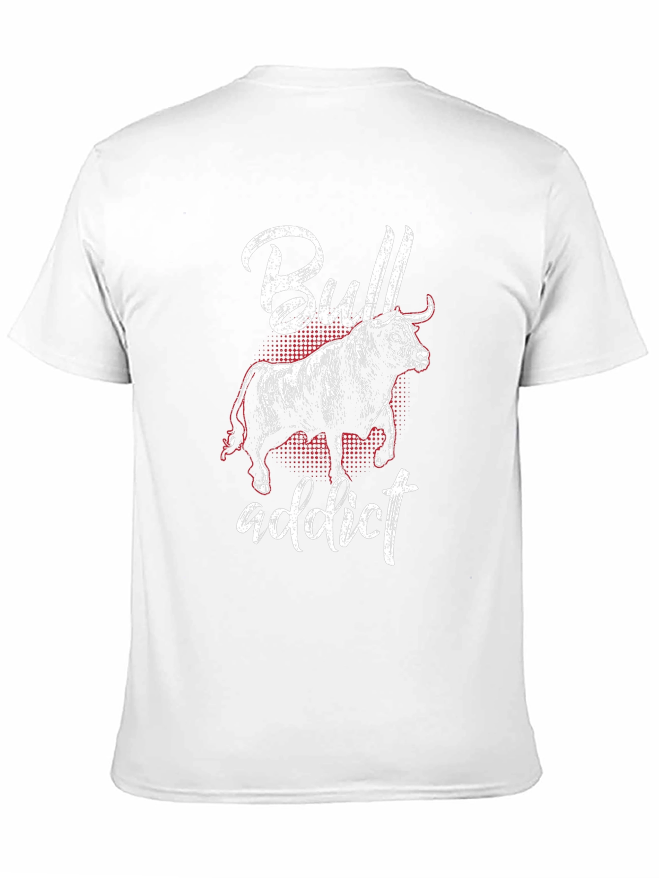 Bull Addict Graphic Tee - Black Cotton T-Shirt