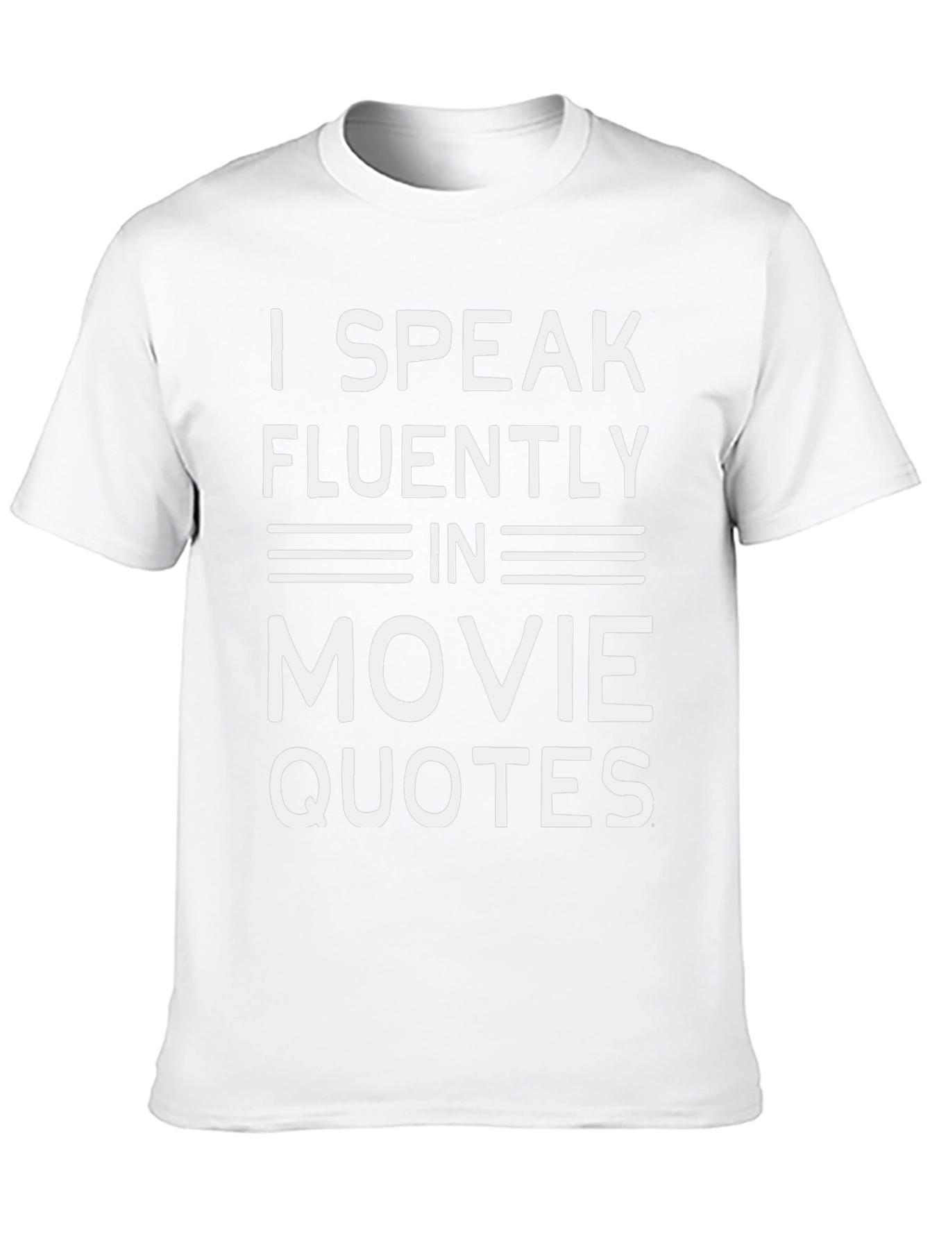 I Speak Movie Quotes T-Shirt - Black Cotton