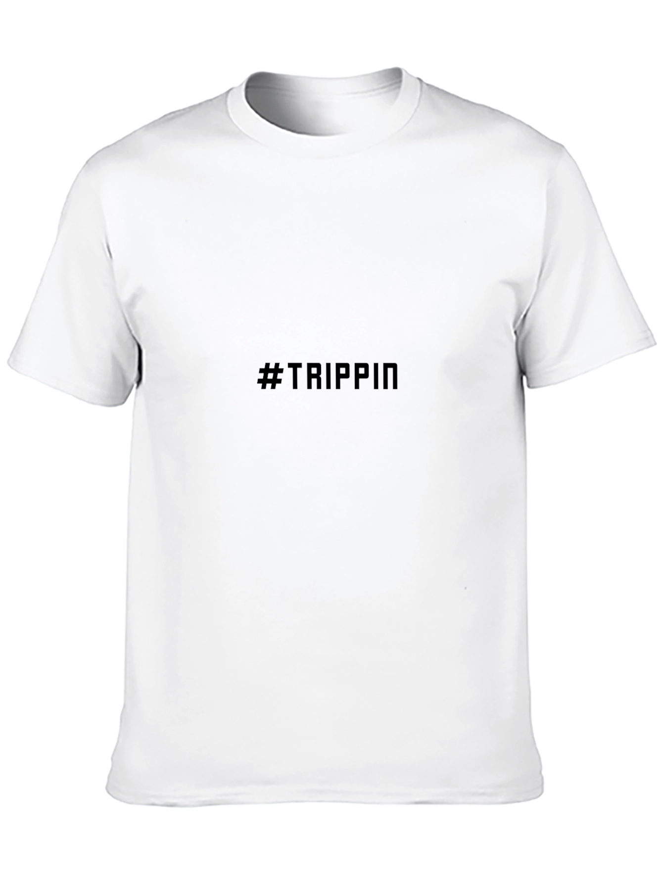 #Trippin Black Graphic Tee - Comfortable & Stylish