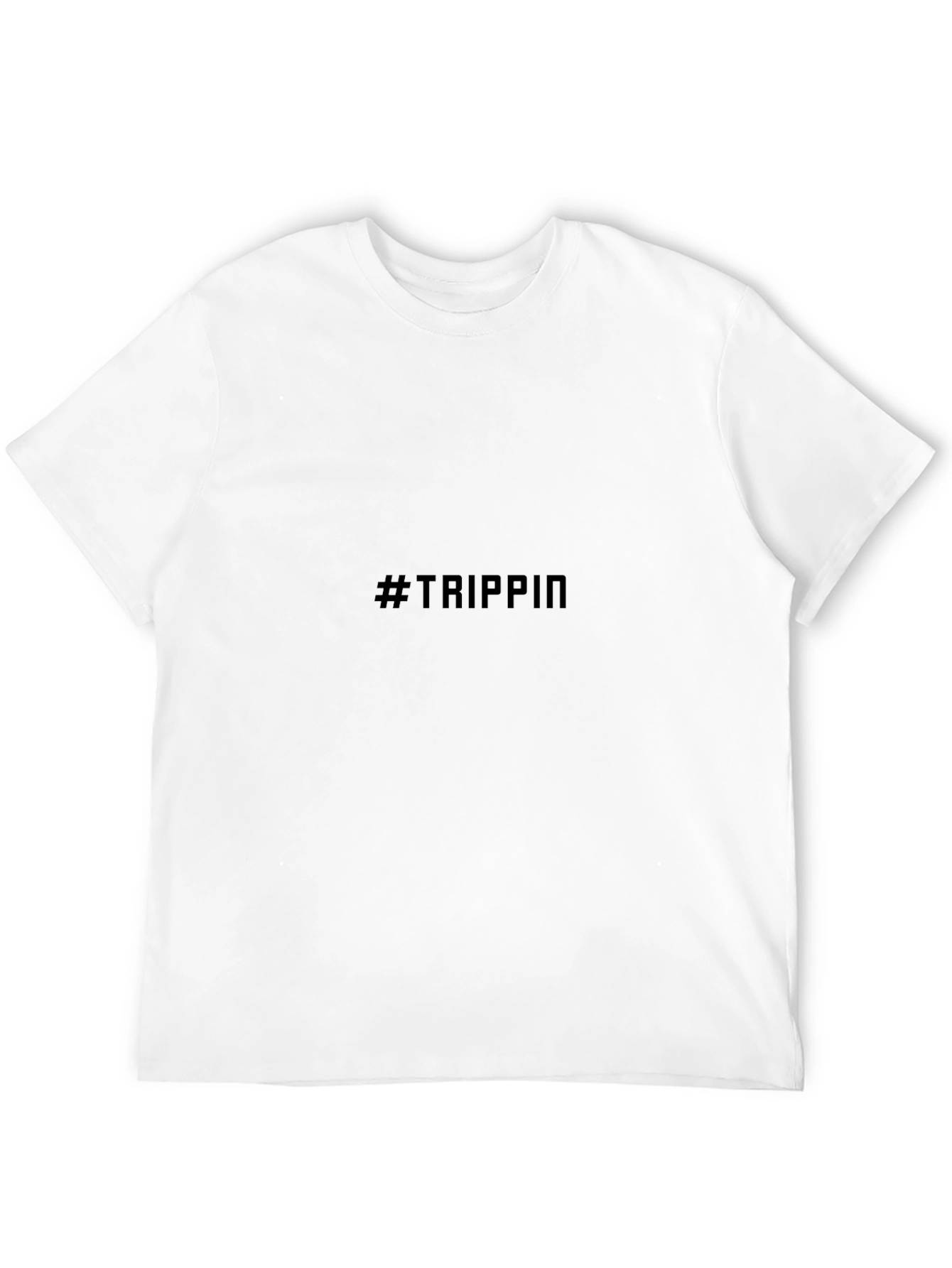 #Trippin Black Graphic Tee - Comfortable & Stylish