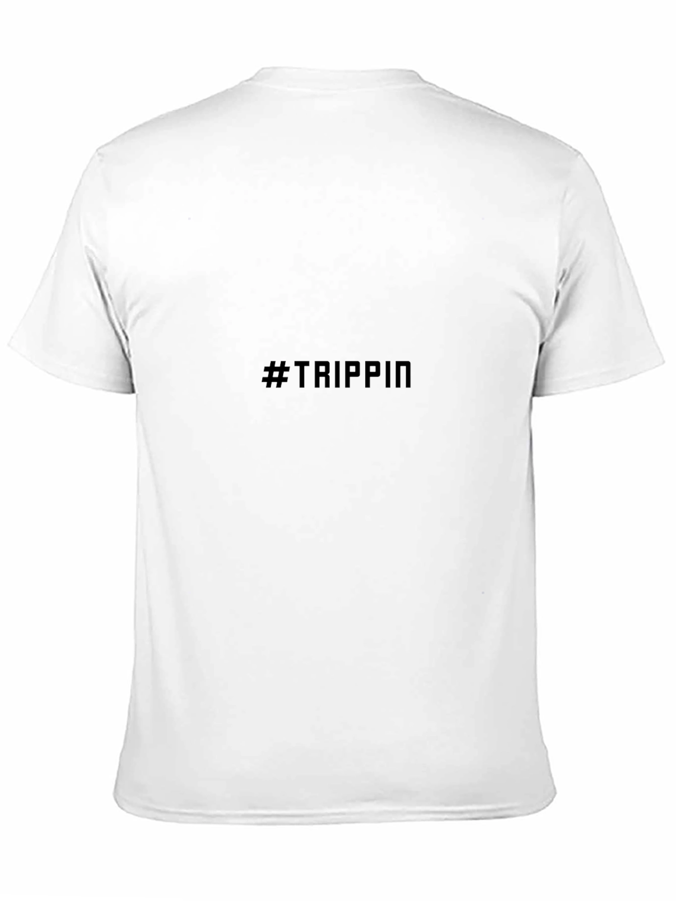 #Trippin Black Graphic Tee - Comfortable & Stylish