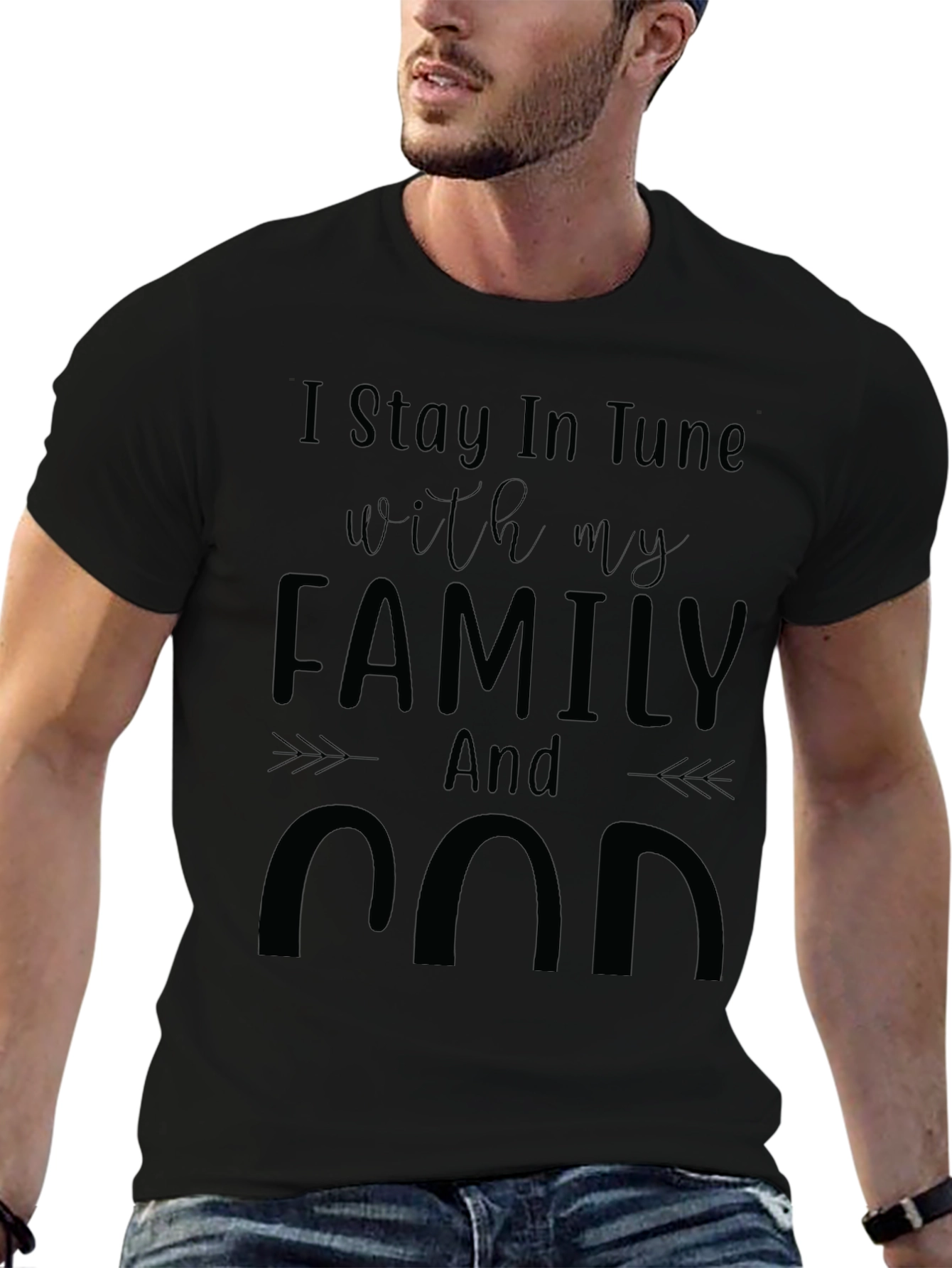 Family and God T-Shirt Stay in Tune Graphic Tee