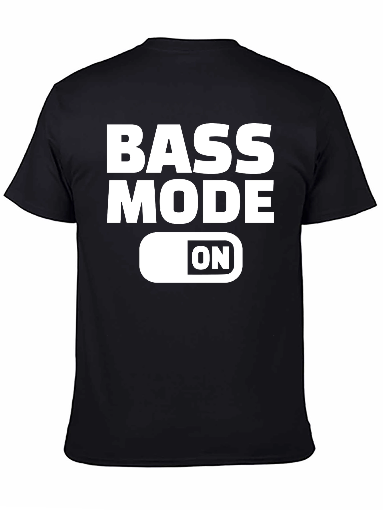 Bass Mode ON Black T-Shirt