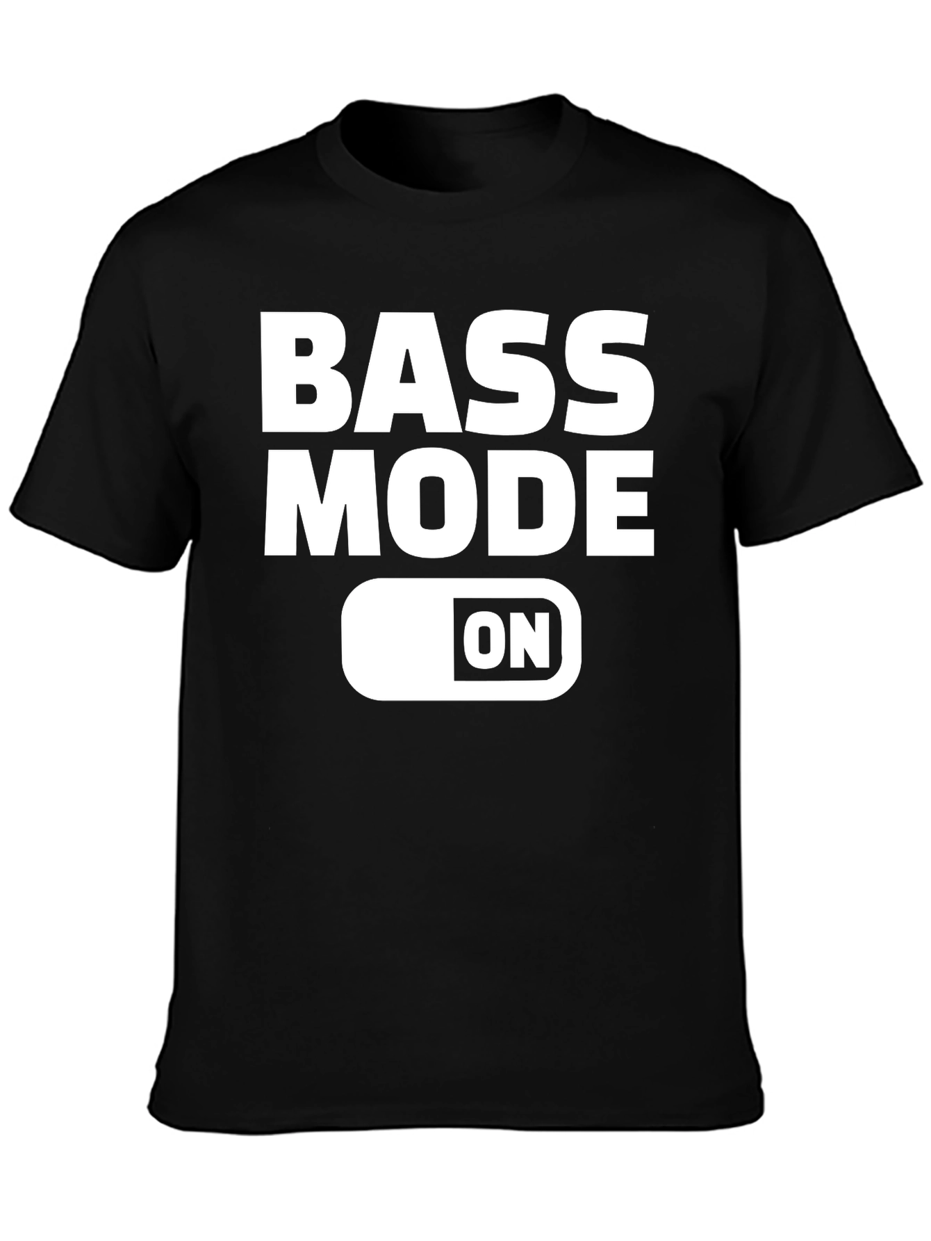 Bass Mode ON Black T-Shirt