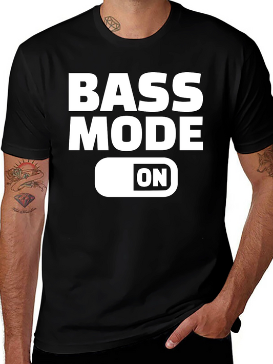 Bass Mode ON Black T-Shirt