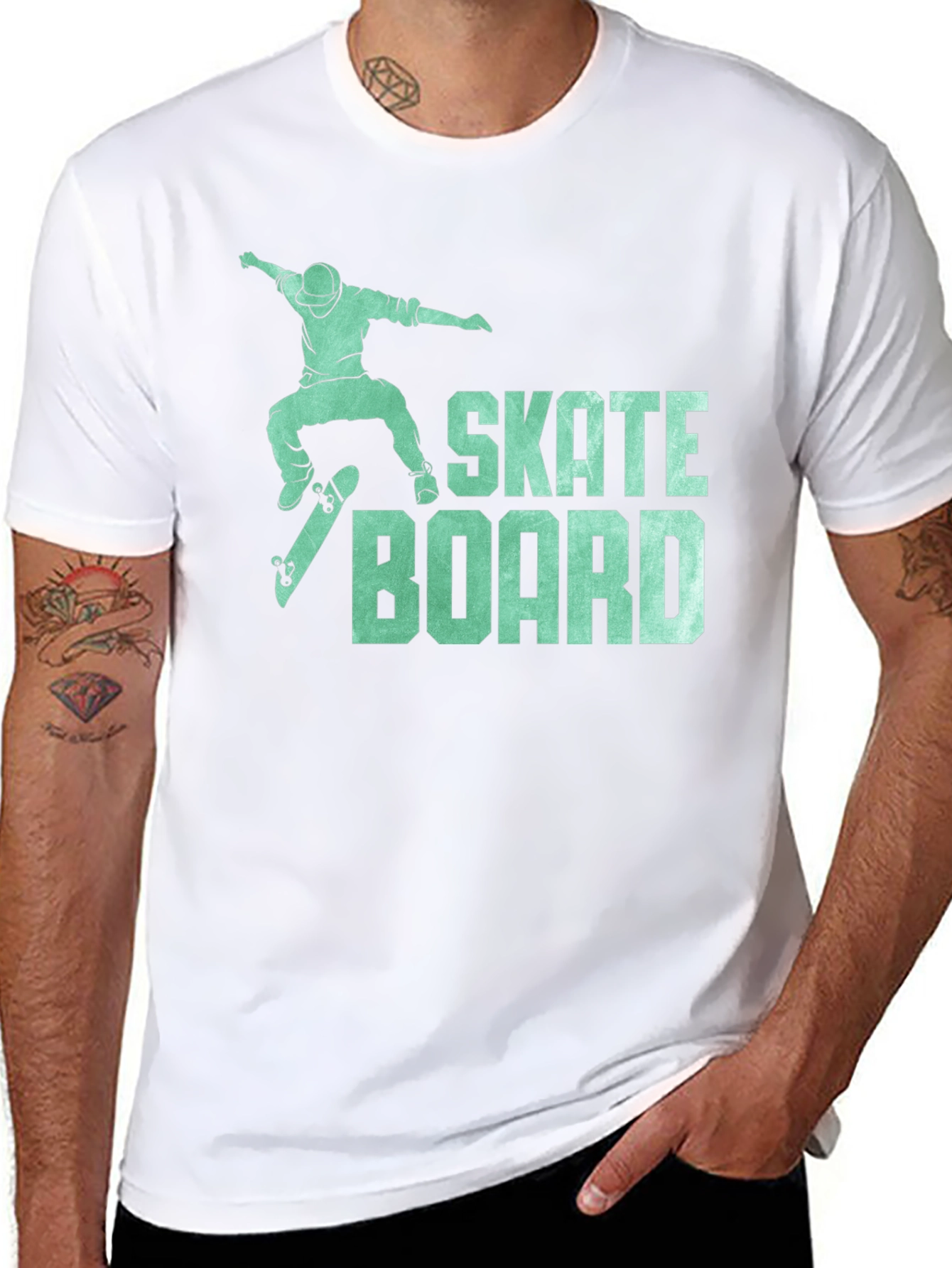 Skateboard Graphic Tee - Cool Casual Shirt