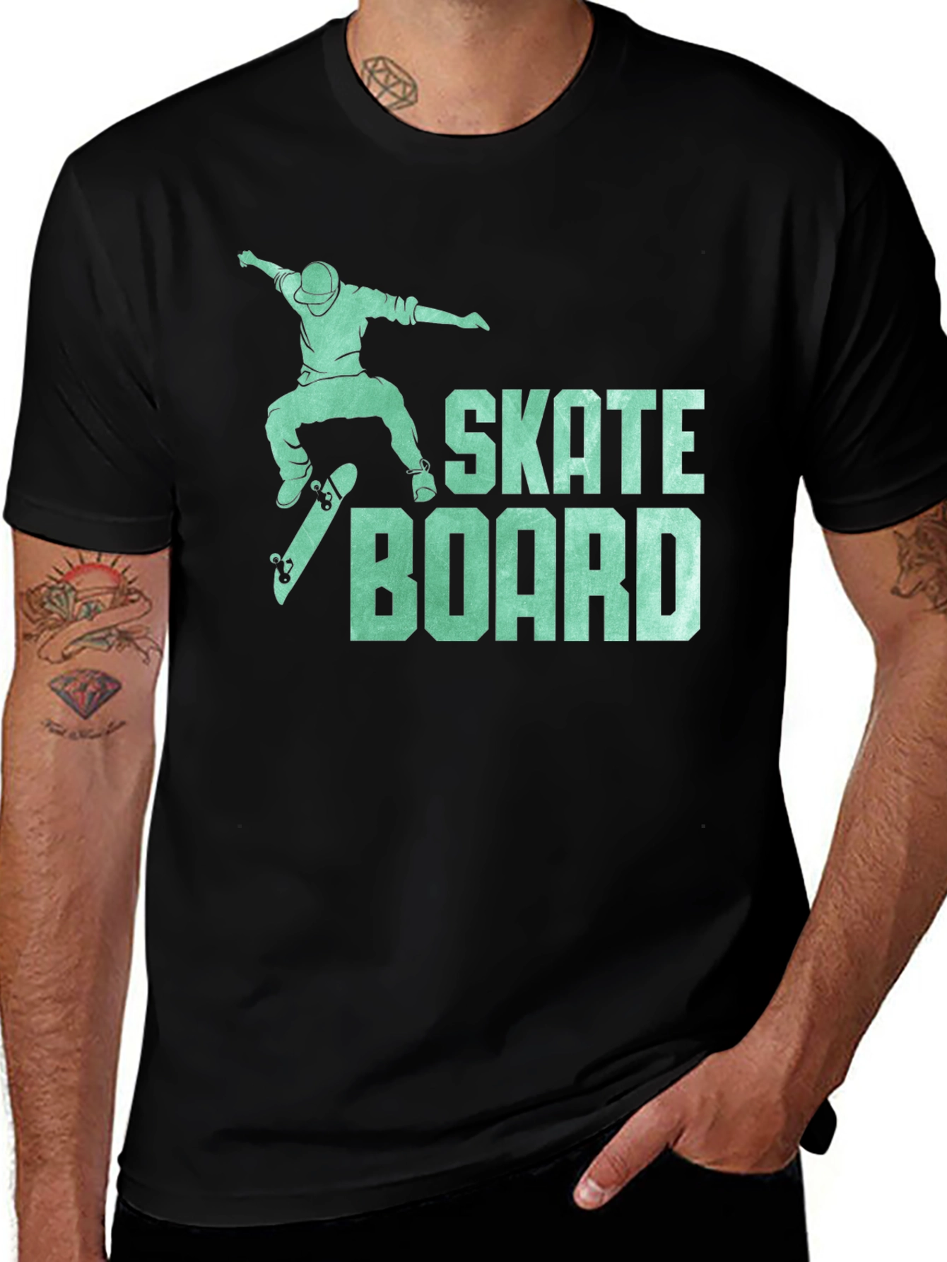 Skateboard Graphic Tee - Cool Casual Shirt