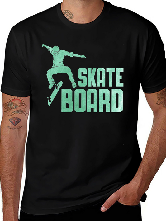 Skateboard Graphic Tee - Cool Casual Shirt