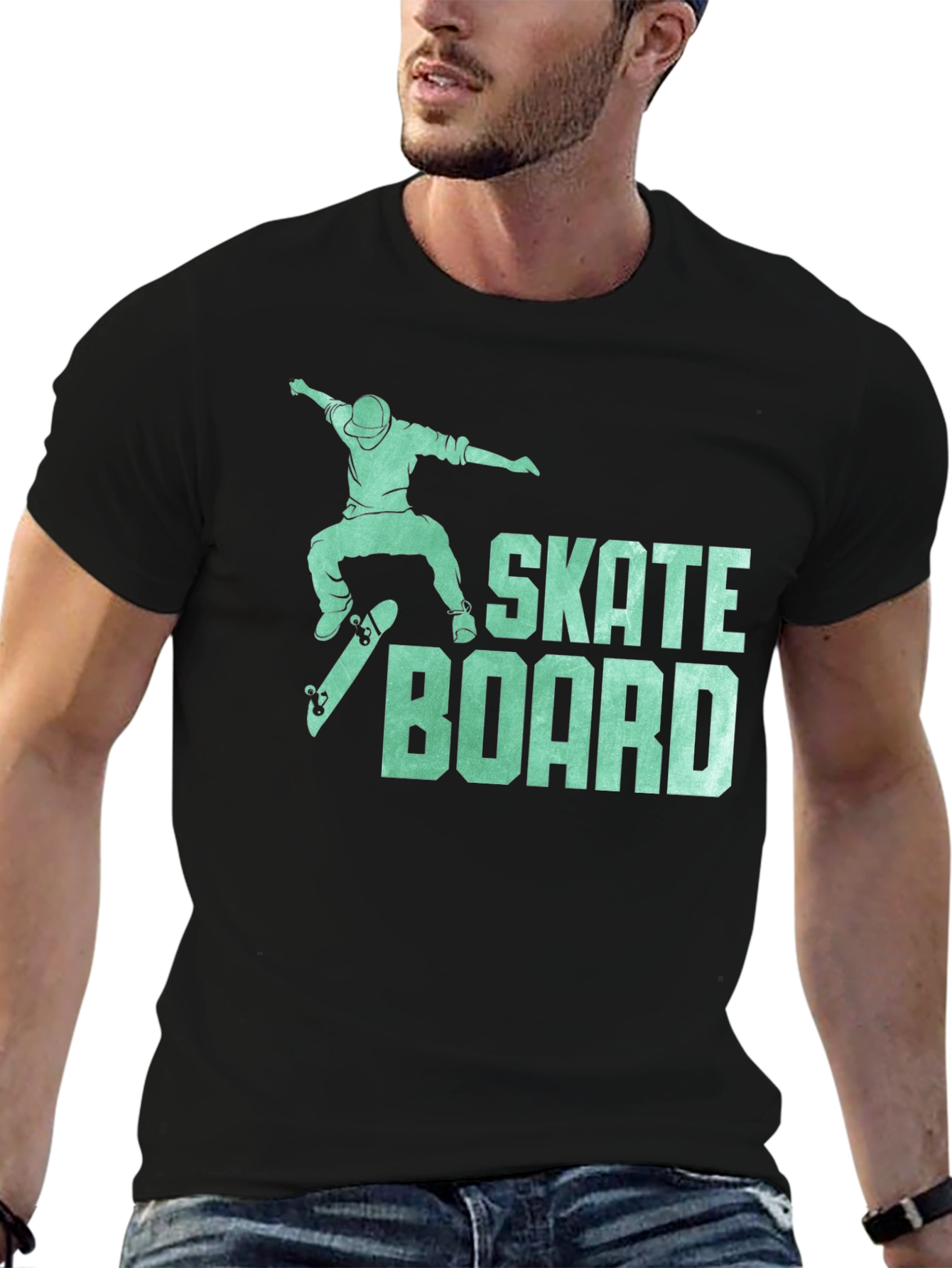 Skateboard Graphic Tee - Cool Casual Shirt