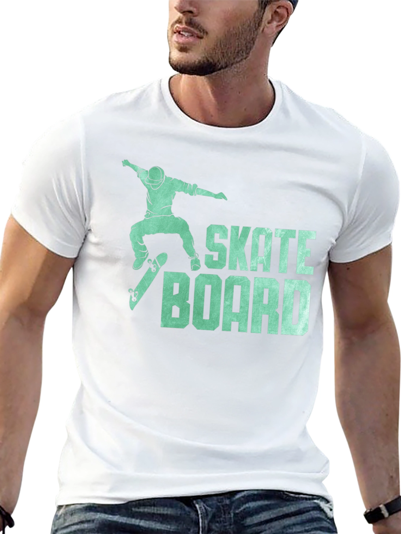 Skateboard Graphic Tee - Cool Casual Shirt