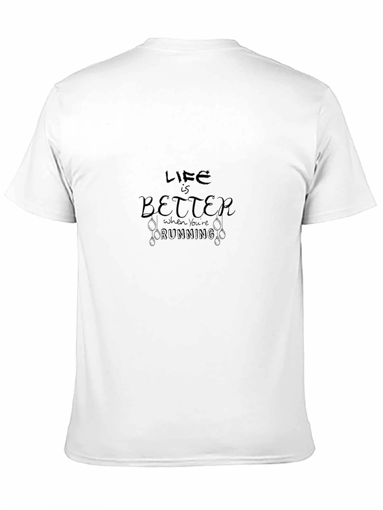 Life is Better Running Black Graphic T-Shirt