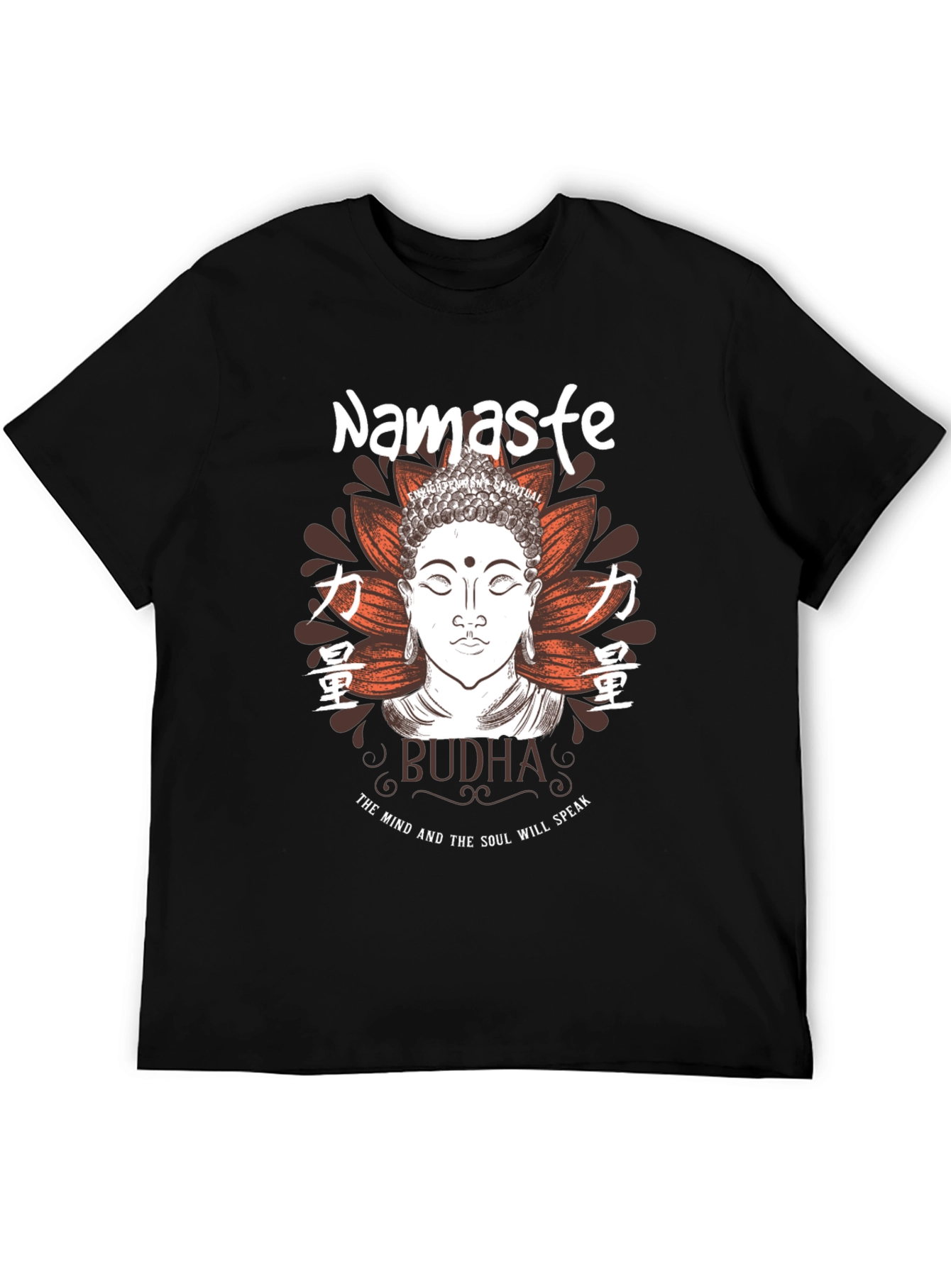 Namaste Buddha Graphic T-Shirt