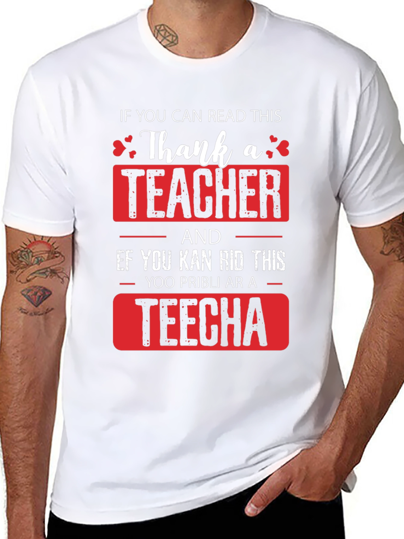 Thank A Teacher T-Shirt - Funny Teacher Appreciation Gift