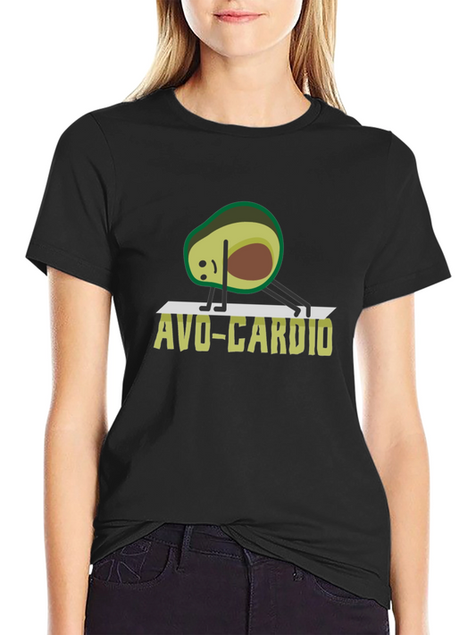 Avo-Cardio T-Shirt - Avocado Yoga Design
