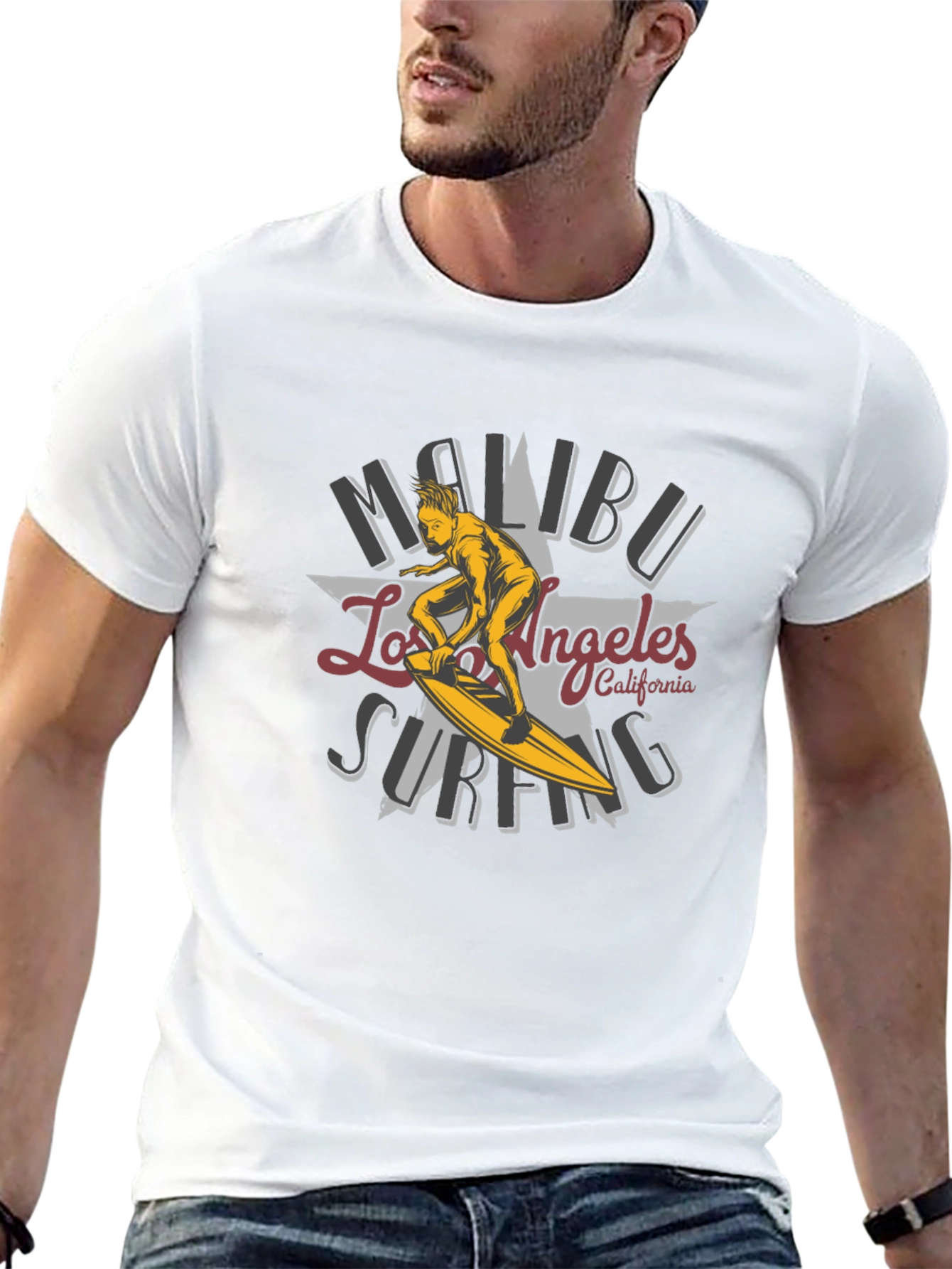 Malibu Surfing Los Angeles T-Shirt