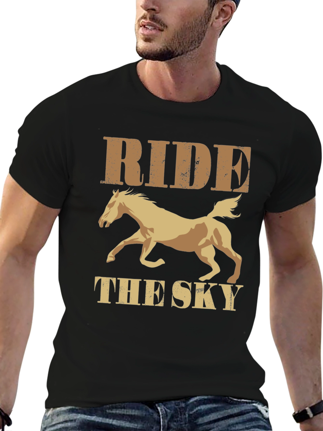 Ride the Sky Graphic Tee - Equestrian Style Shirt