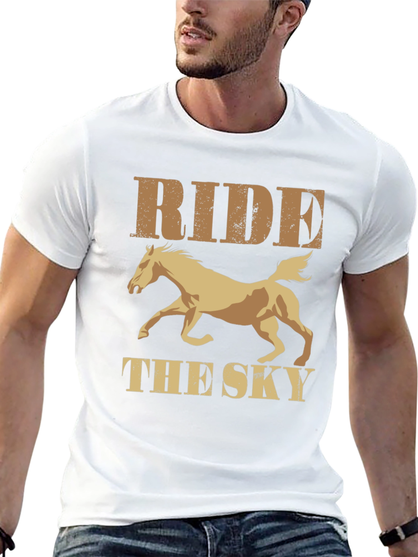 Ride the Sky Graphic Tee - Equestrian Style Shirt