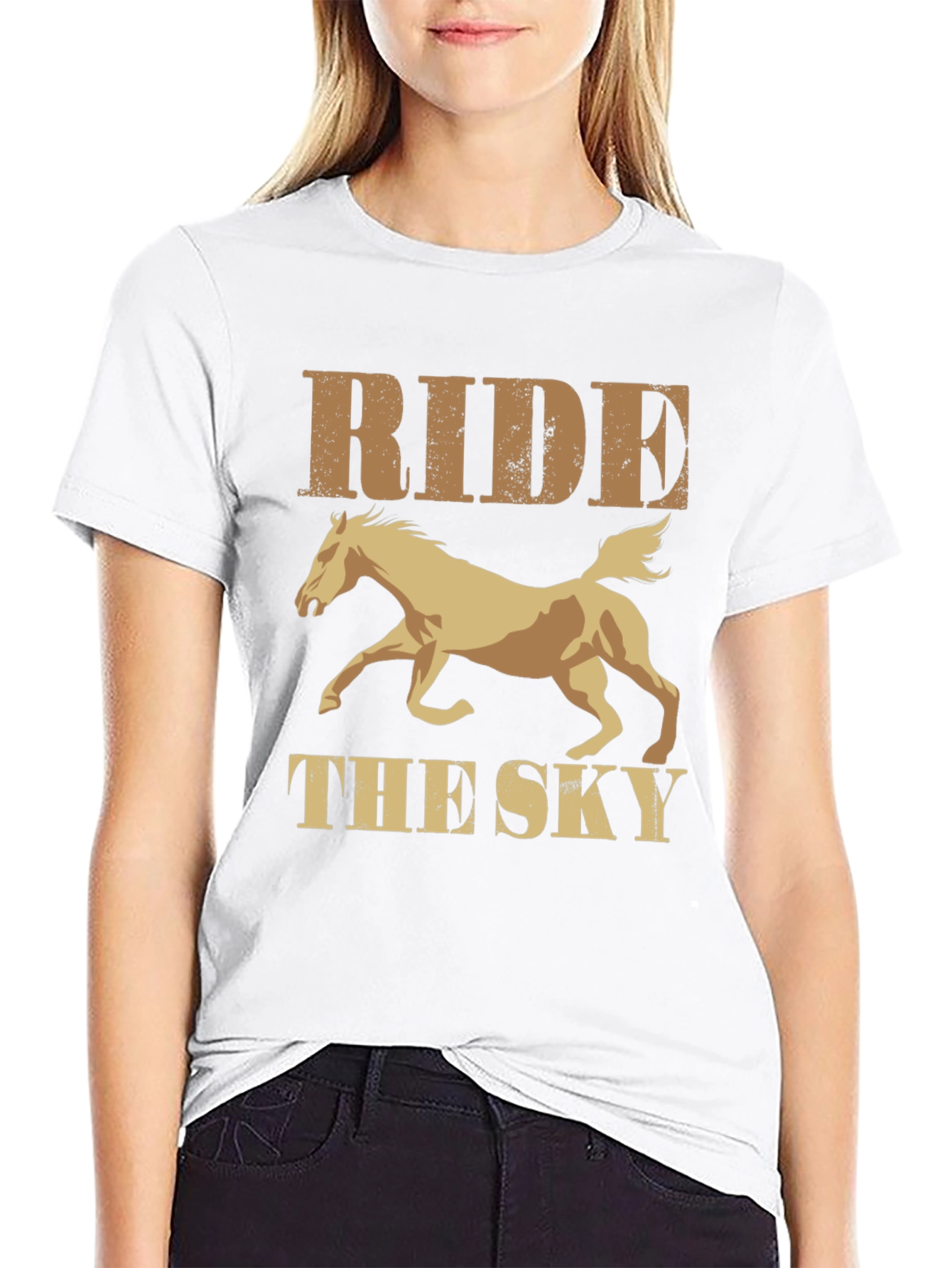 Ride the Sky Graphic Tee - Equestrian Style Shirt
