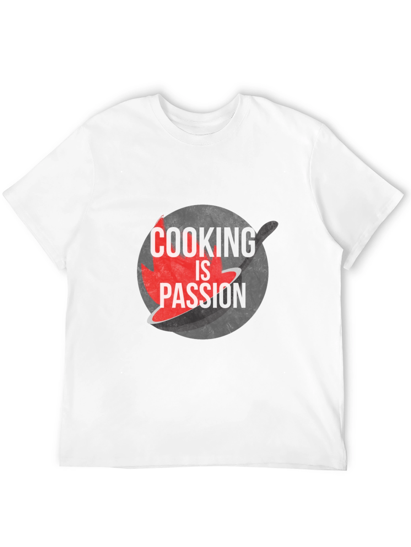 Cooking is Passion Graphic Tee - Black