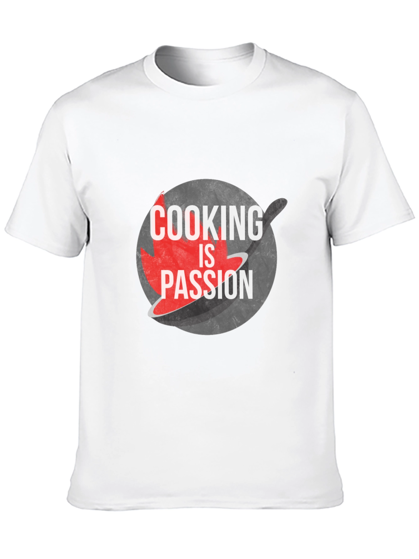 Cooking is Passion Graphic Tee - Black