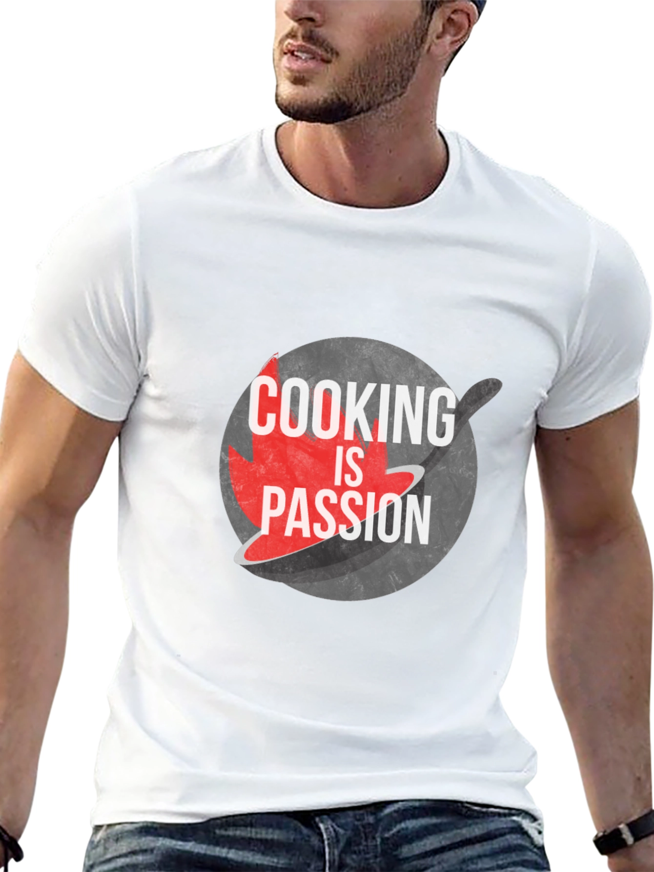 Cooking is Passion Graphic Tee - Black