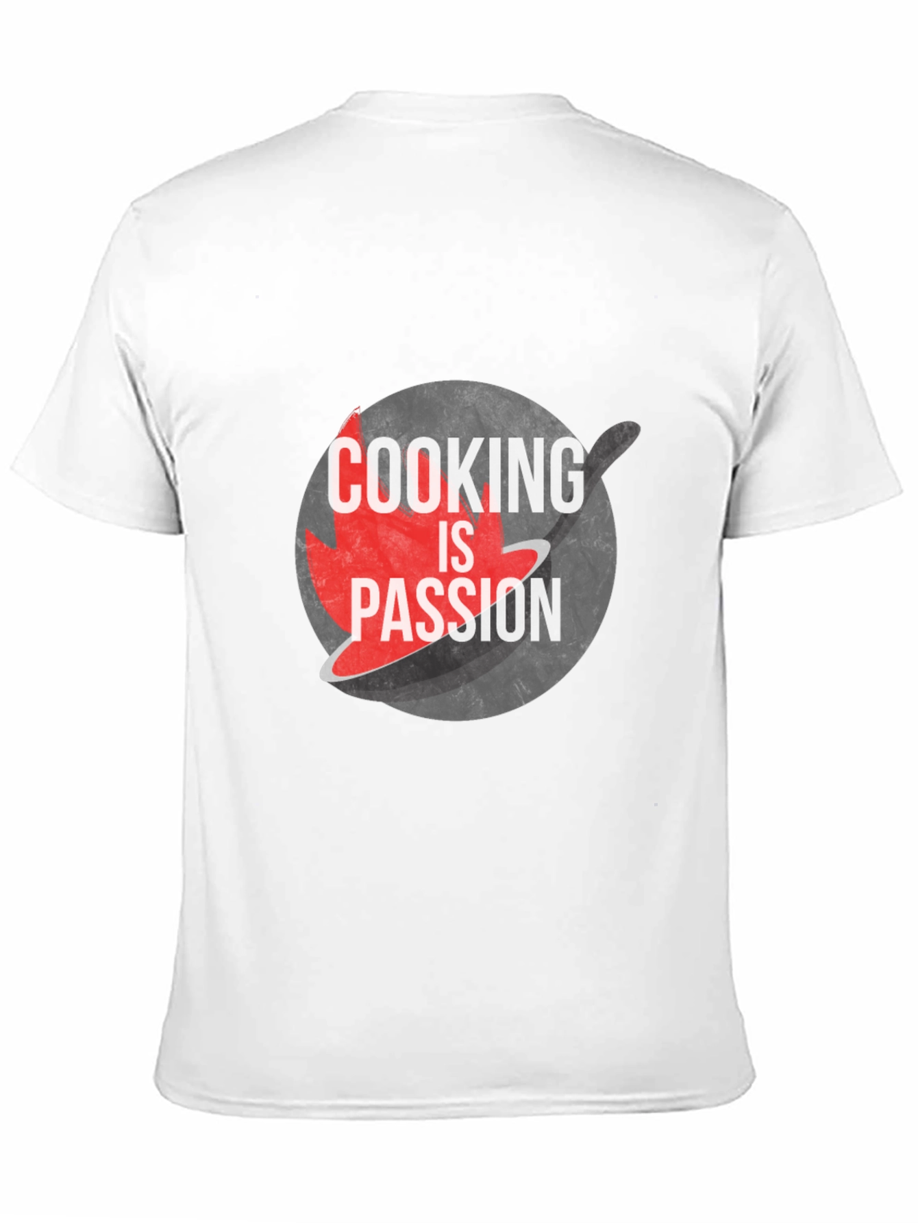 Cooking is Passion Graphic Tee - Black