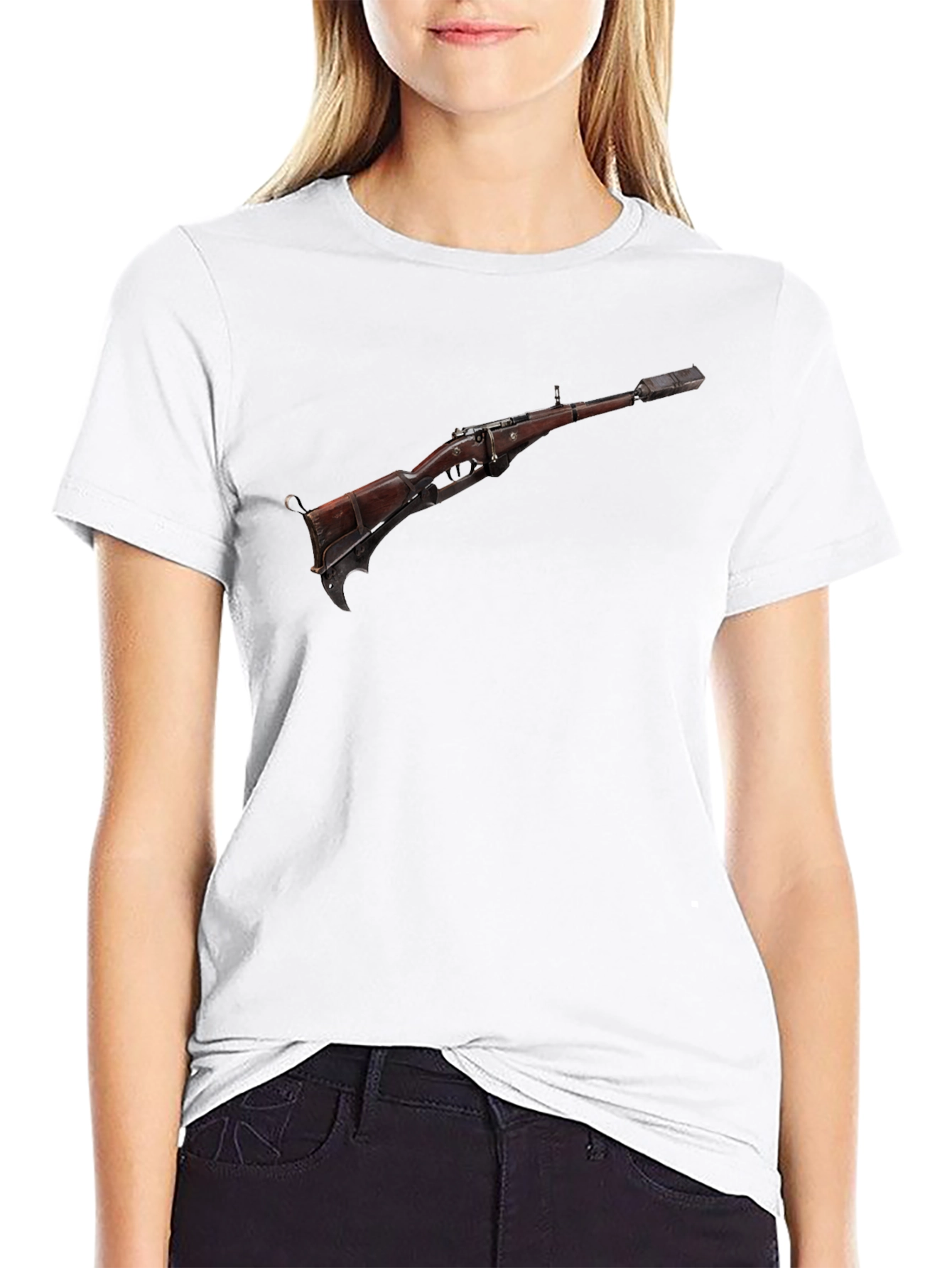 Rifle Graphic Tee - Edgy Weapon Design