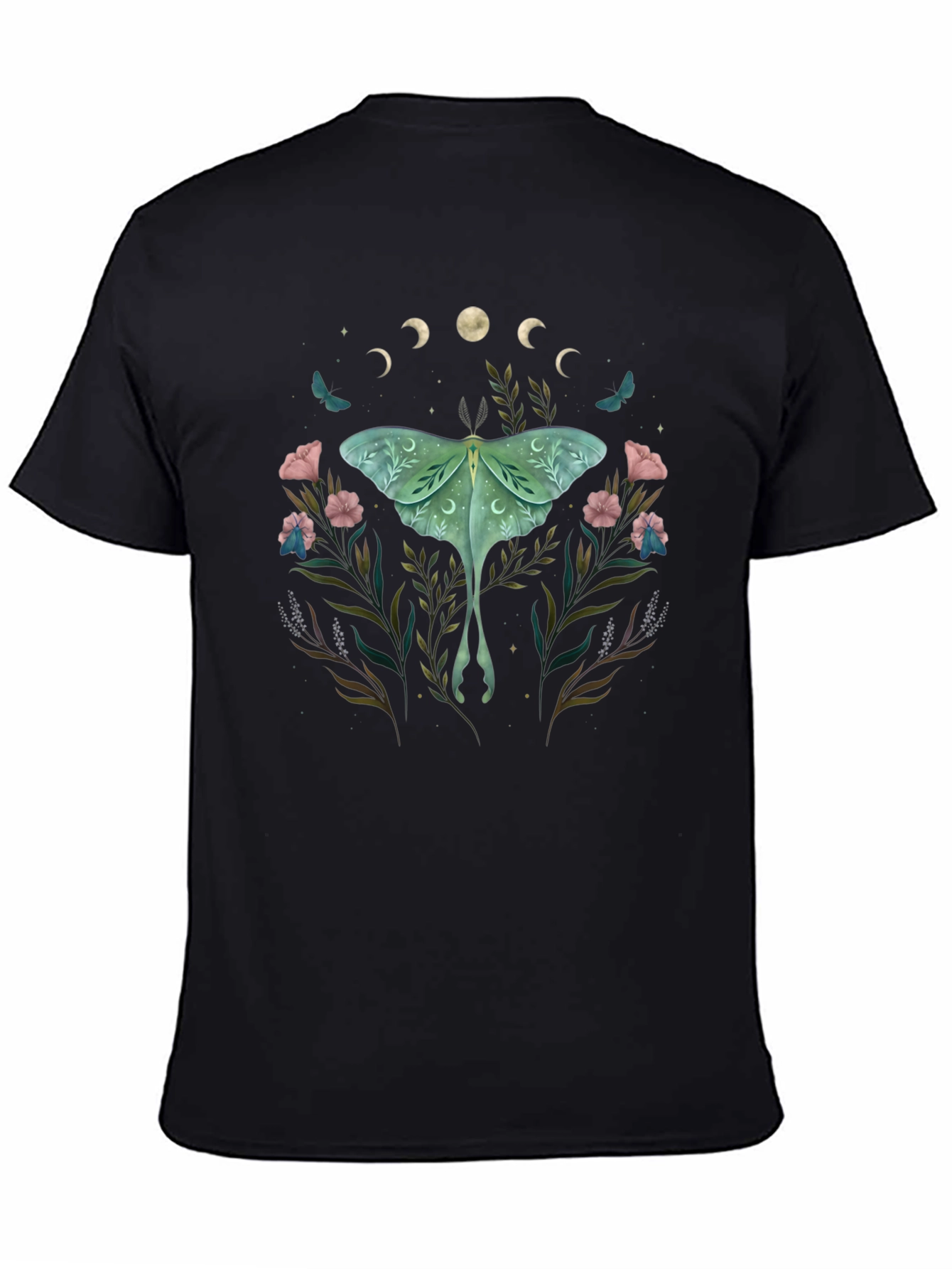 Luna Moth Floral T-Shirt