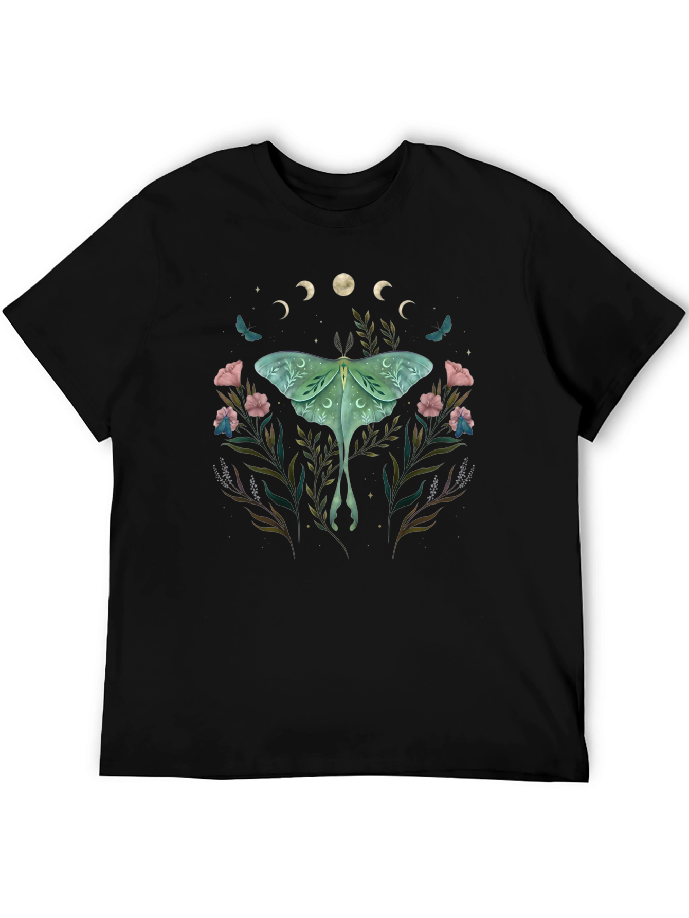 Luna Moth Floral T-Shirt