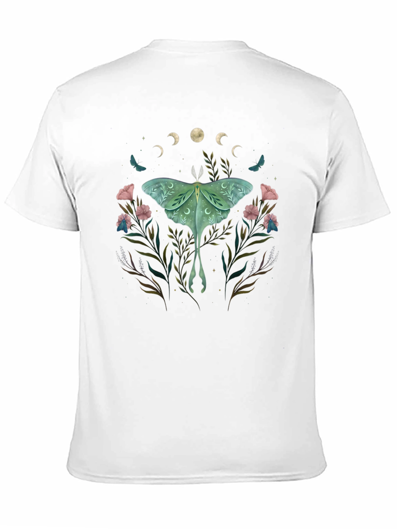 Luna Moth Floral T-Shirt