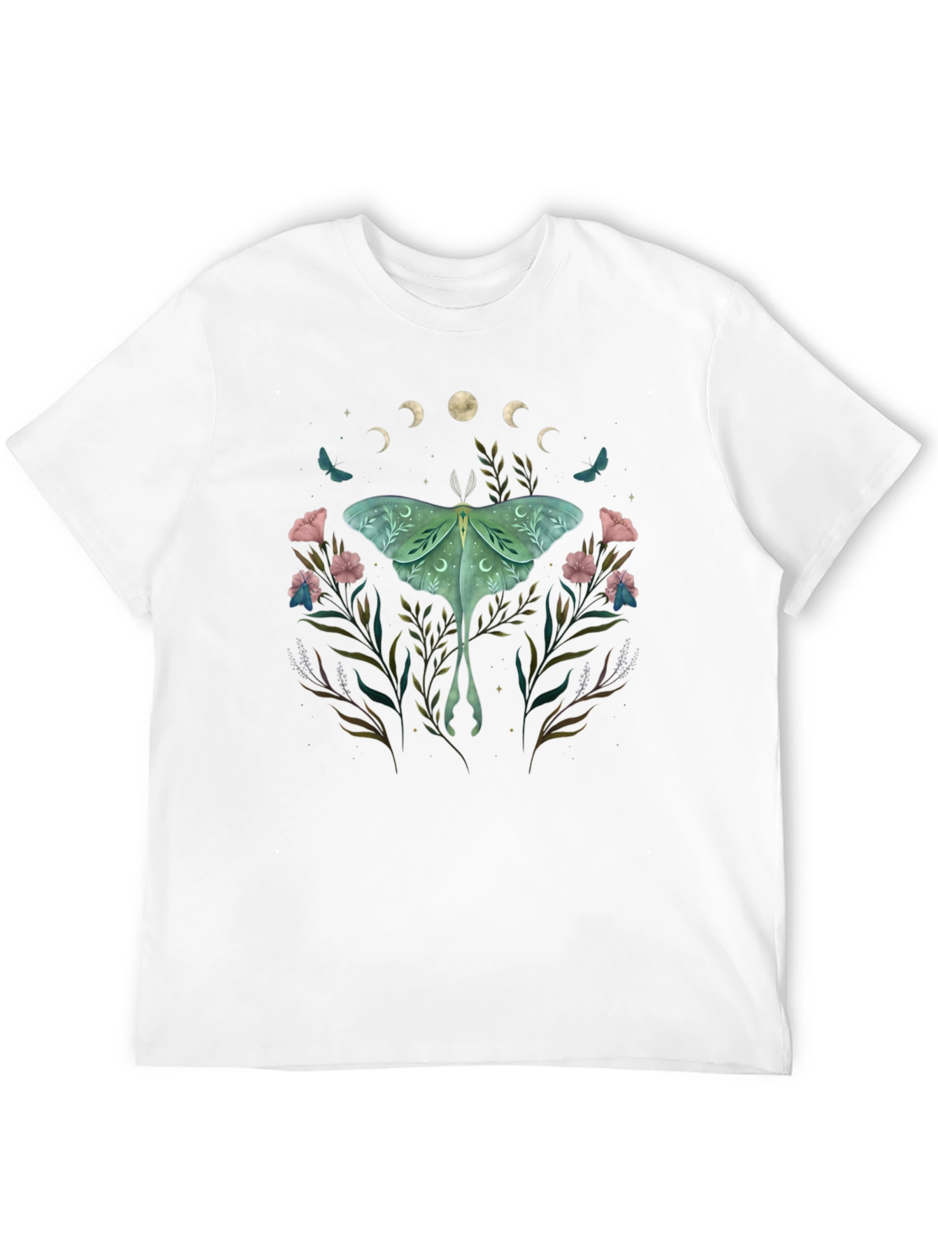Luna Moth Floral T-Shirt
