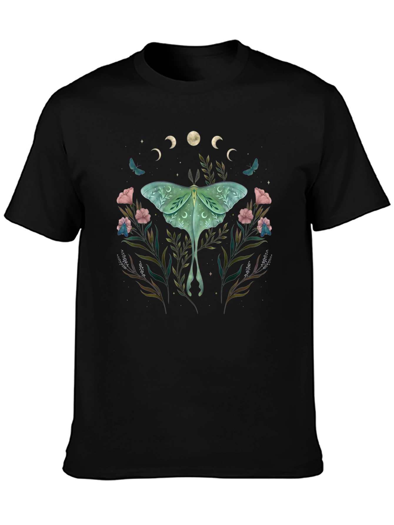 Luna Moth Floral T-Shirt