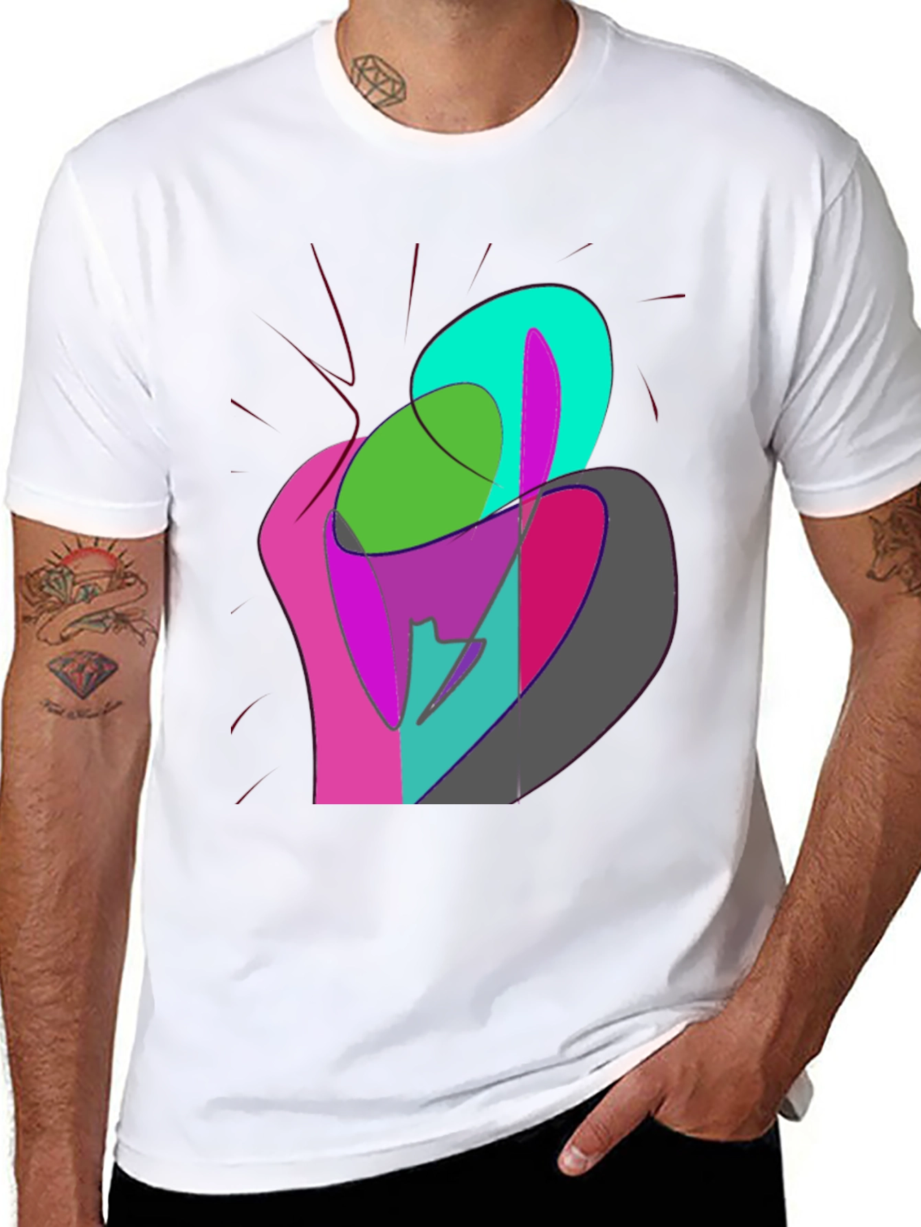 Abstract Art T-Shirt - Modern Graphic Tee