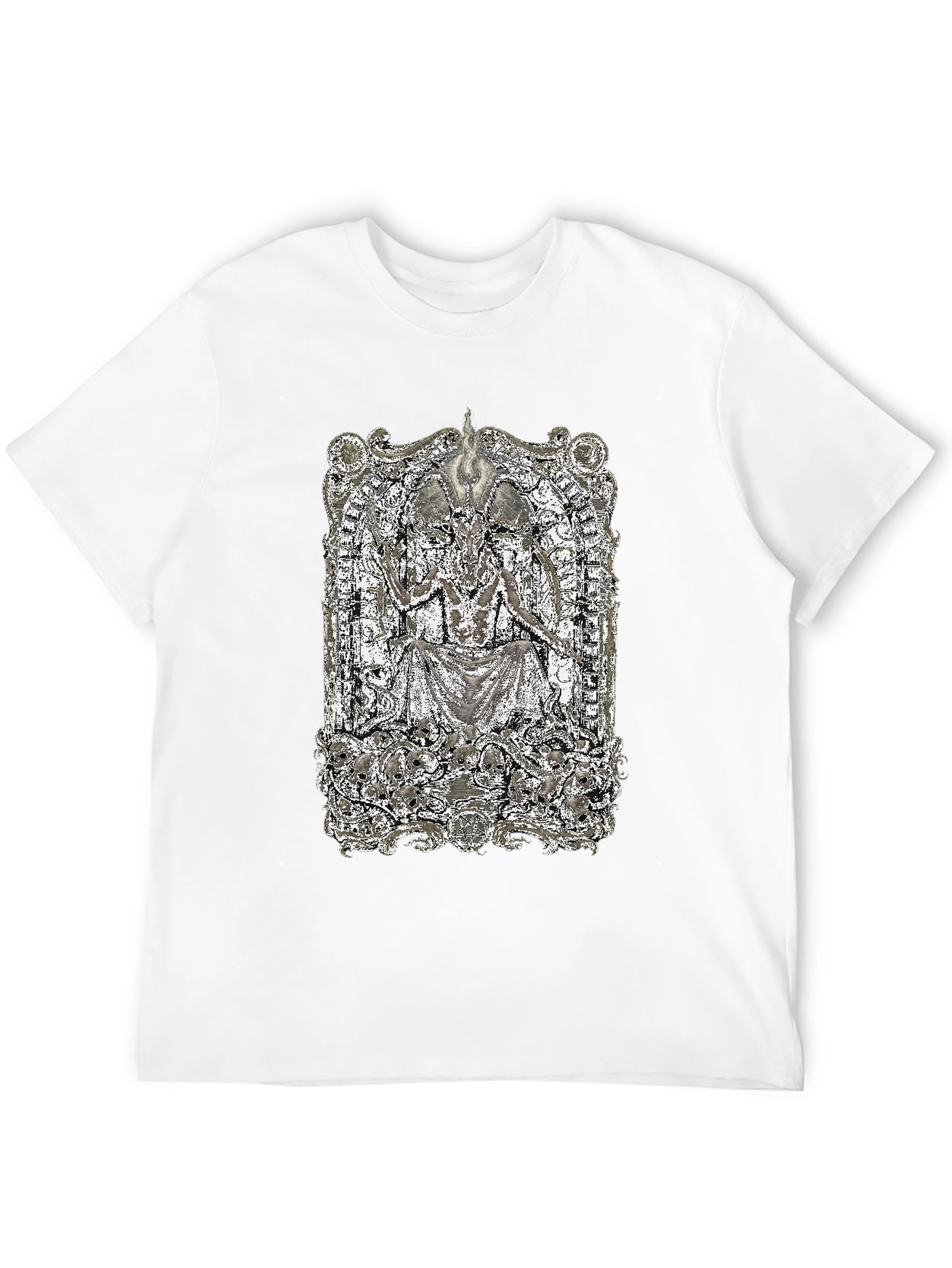 Occult Baphomet Graphic Black Tee