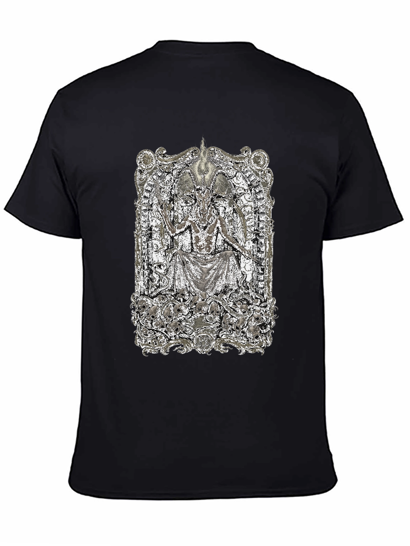 Occult Baphomet Graphic Black Tee