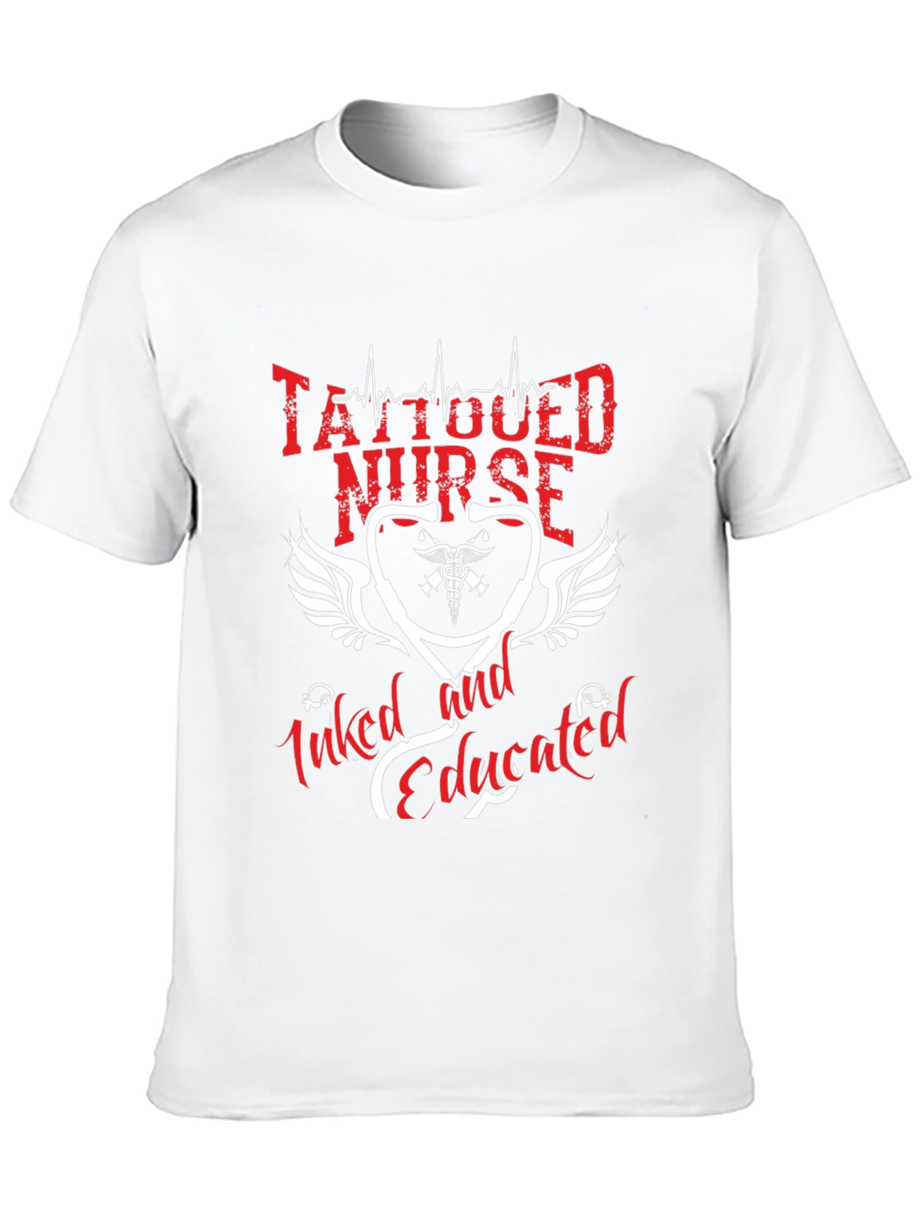 Tattooed Nurse T-Shirt - Inked & Educated Design